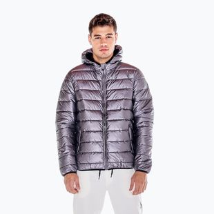 Kurtka zimowa męska  LEONE 1947 Work Leisure silver glossy