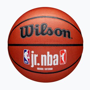 Piłka do koszykówki dziecięca Wilson NBA JR Fam Logo Indoor Outdoor brown rozmiar 7