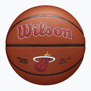 Piłka do koszykówki Wilson NBA Team Alliance Miami Heat brown rozmiar 7