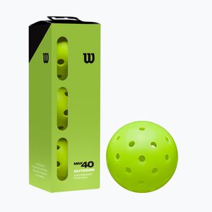Piłki do pickleball Wilson Max 40 Outdoor Pickleball 3B 3 szt. green