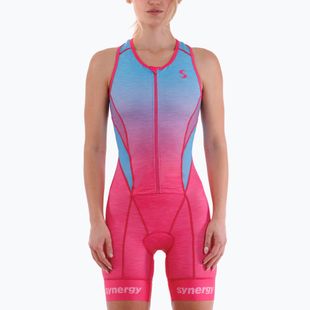 Kombinezon triathlonowy damski Synergy Pro Sleeveless Racerback Trisuit punch