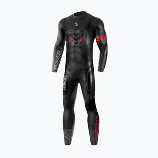 Pianka triathlonowa męska Synergy Adrenaline Full Sleeve 5 mm black/red