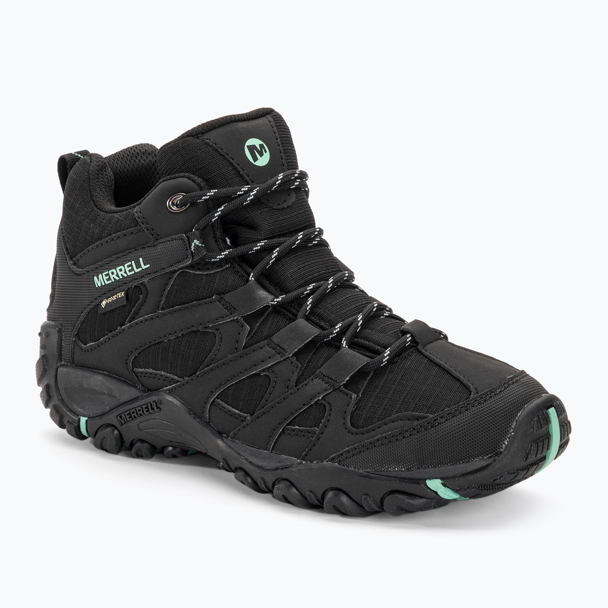 Фото - Трекінгове взуття MERRELL Buty turystyczne damskie  Claypool Sport Mid GTX black/wave | WYSYŁ 