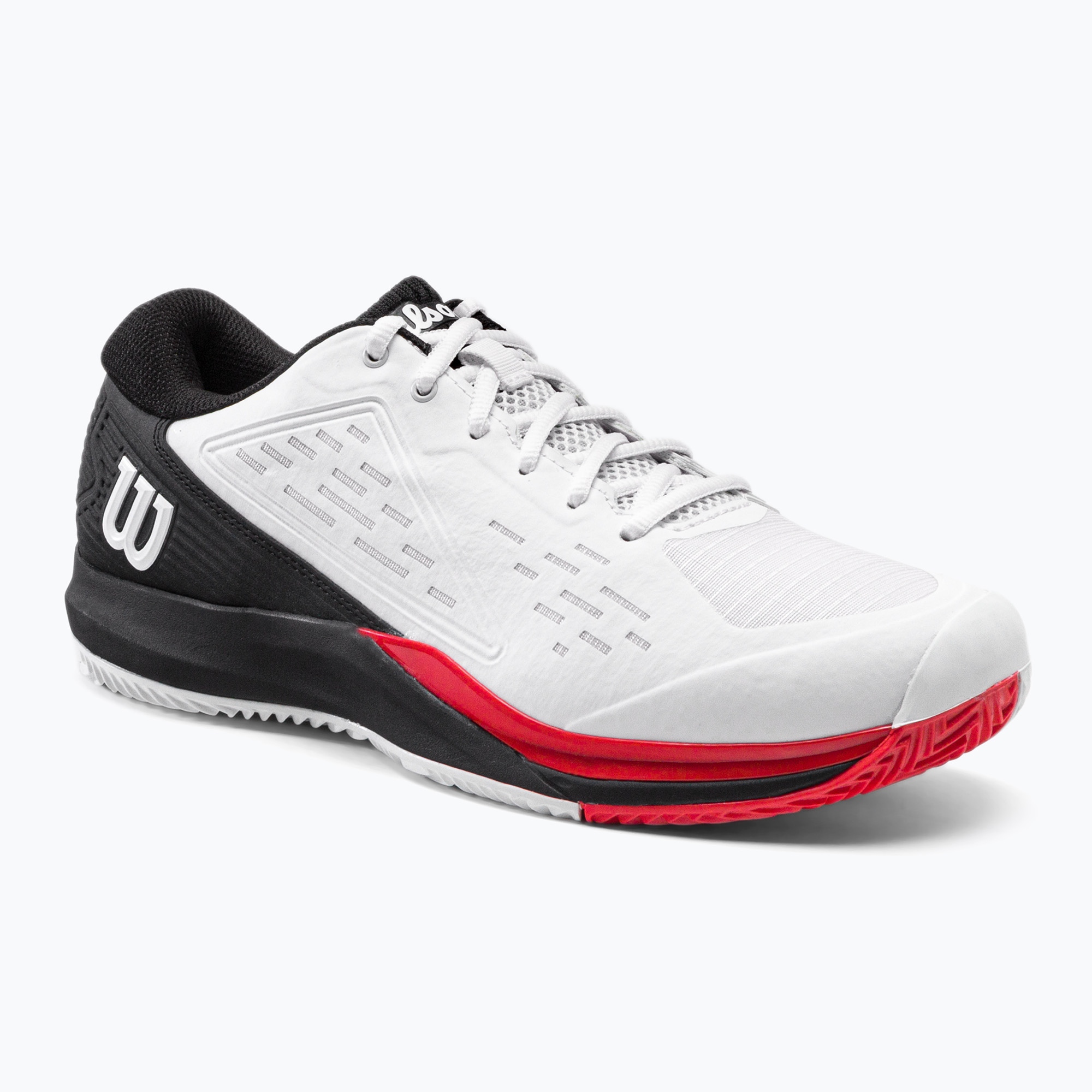Buty do tenisa męskie Wilson Rush Pro Ace Clay white/black/poppy red | WYSYŁKA W 24H | 30 DNI NA ZWROT