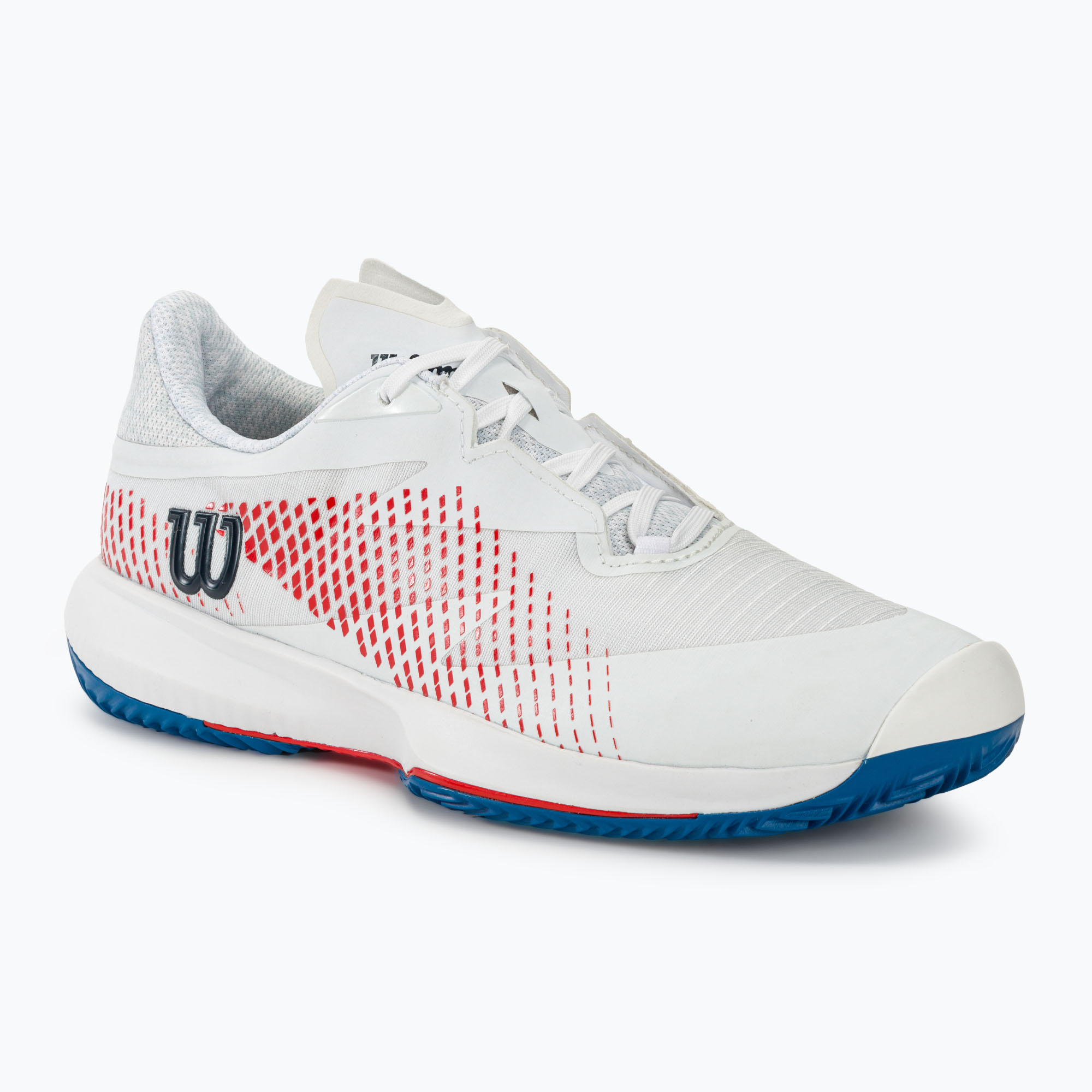 Buty do tenisa męskie Wilson Kaos Swift 1.5 Clay white/deja vu blue/wilson red | WYSYŁKA W 24H | 30 DNI NA ZWROT