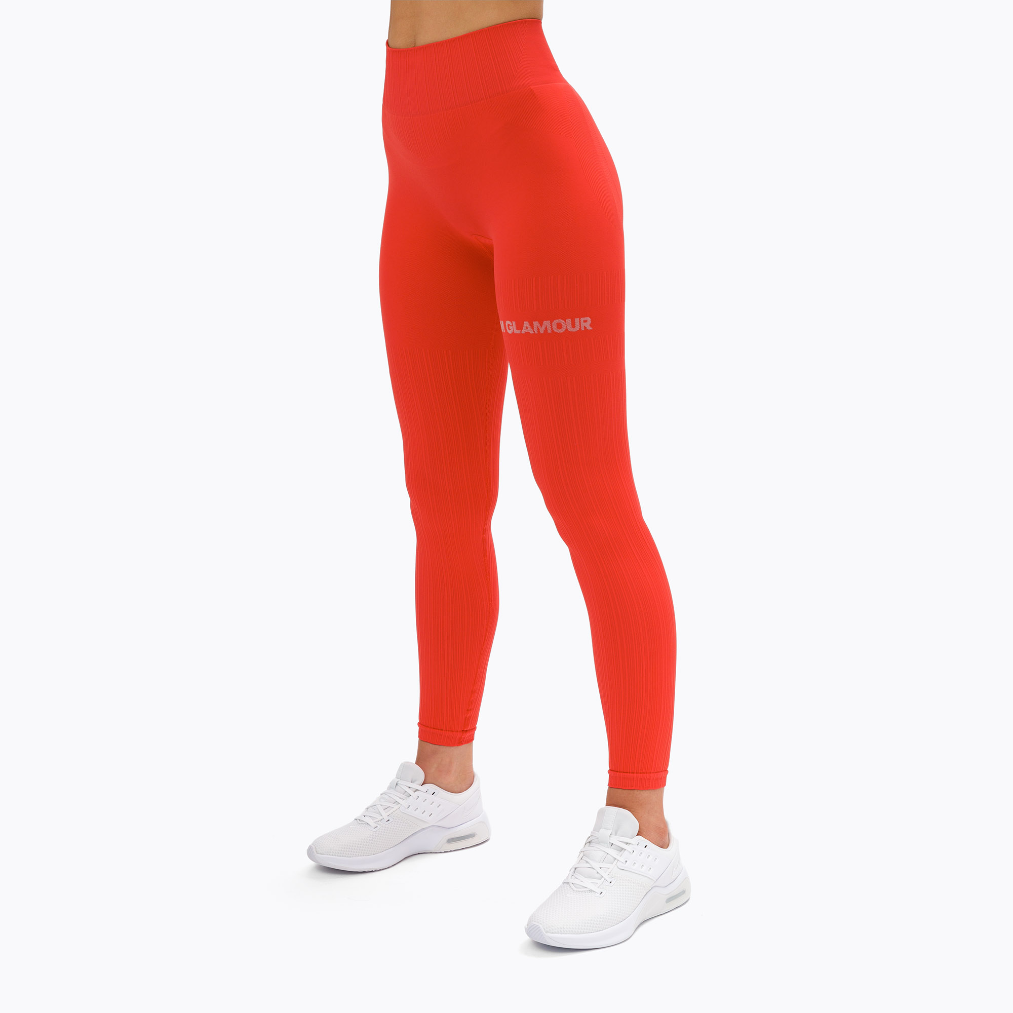 Legginsy treningowe damskie Gym Glamour Push Up coral | WYSYŁKA W 24H | 30 DNI NA ZWROT