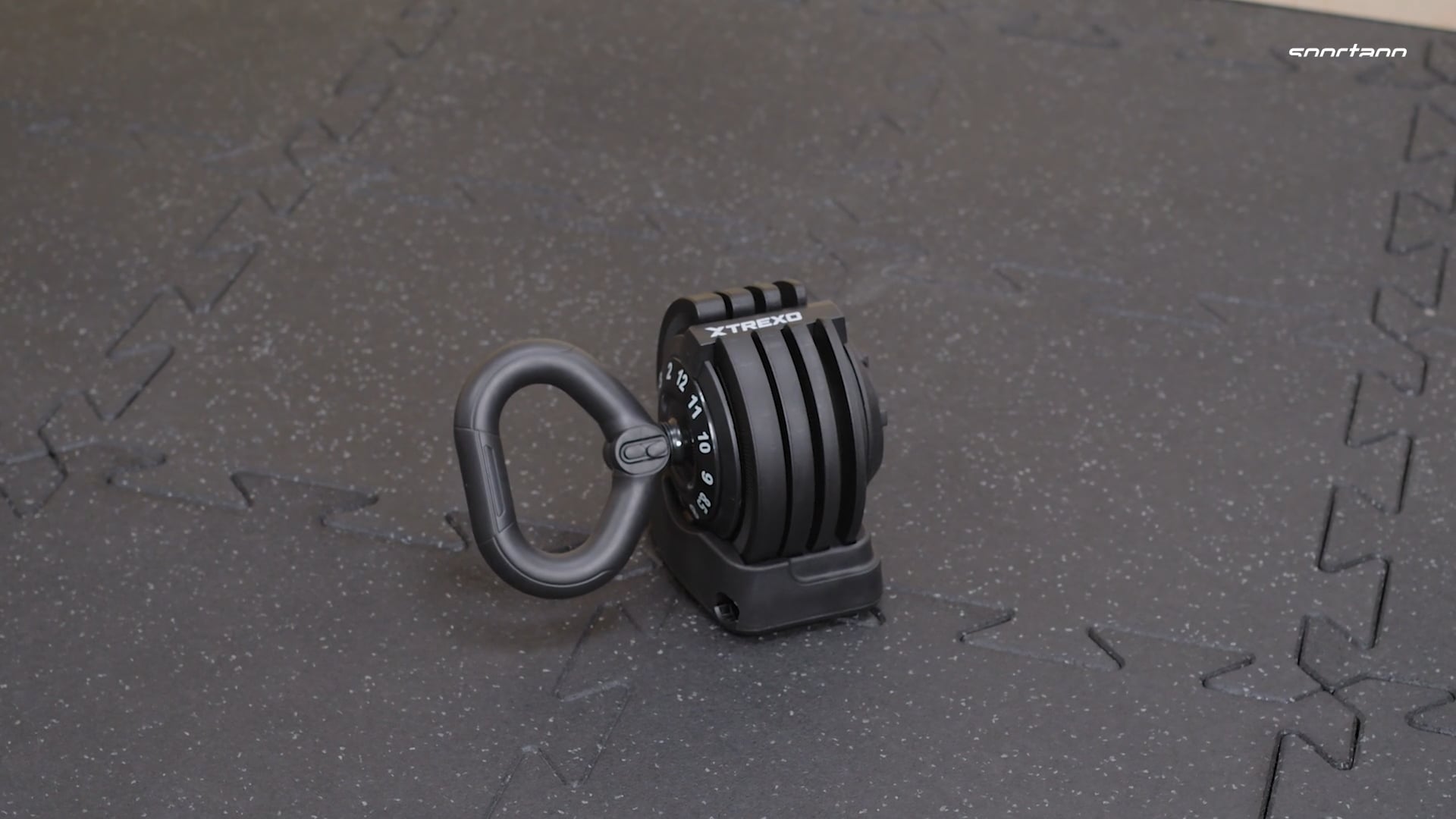 Kettlebell regulowany TREXO TXO-B4W004 12 kg czarny
