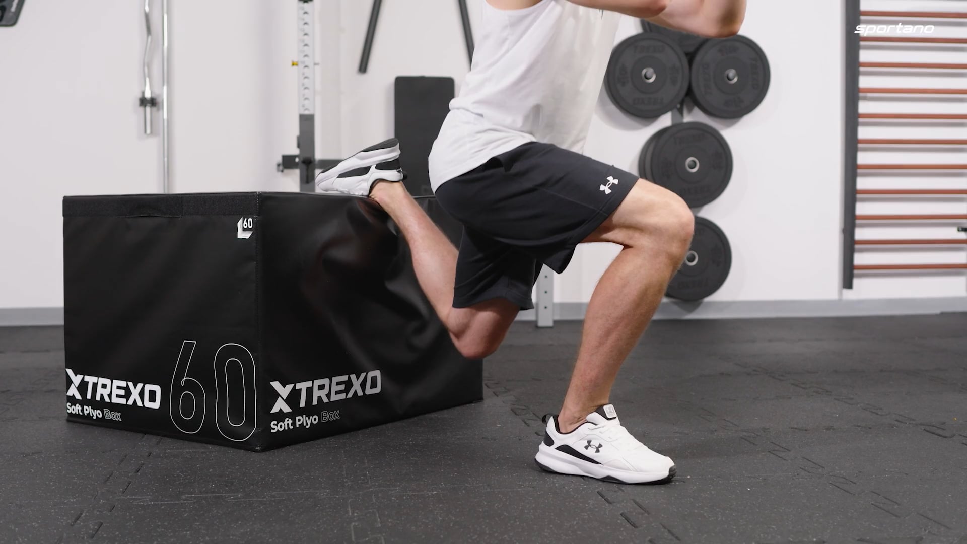 Skrzynia plyometryczna składana XTREXO 60 cm czarny