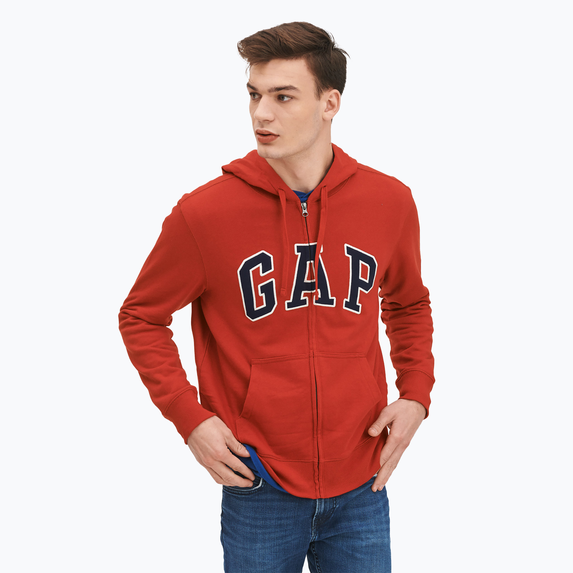 Bluza męska GAP XLS FT Arch FZ HD lasalle red | WYSYŁKA W 24H | 30 DNI NA ZWROT