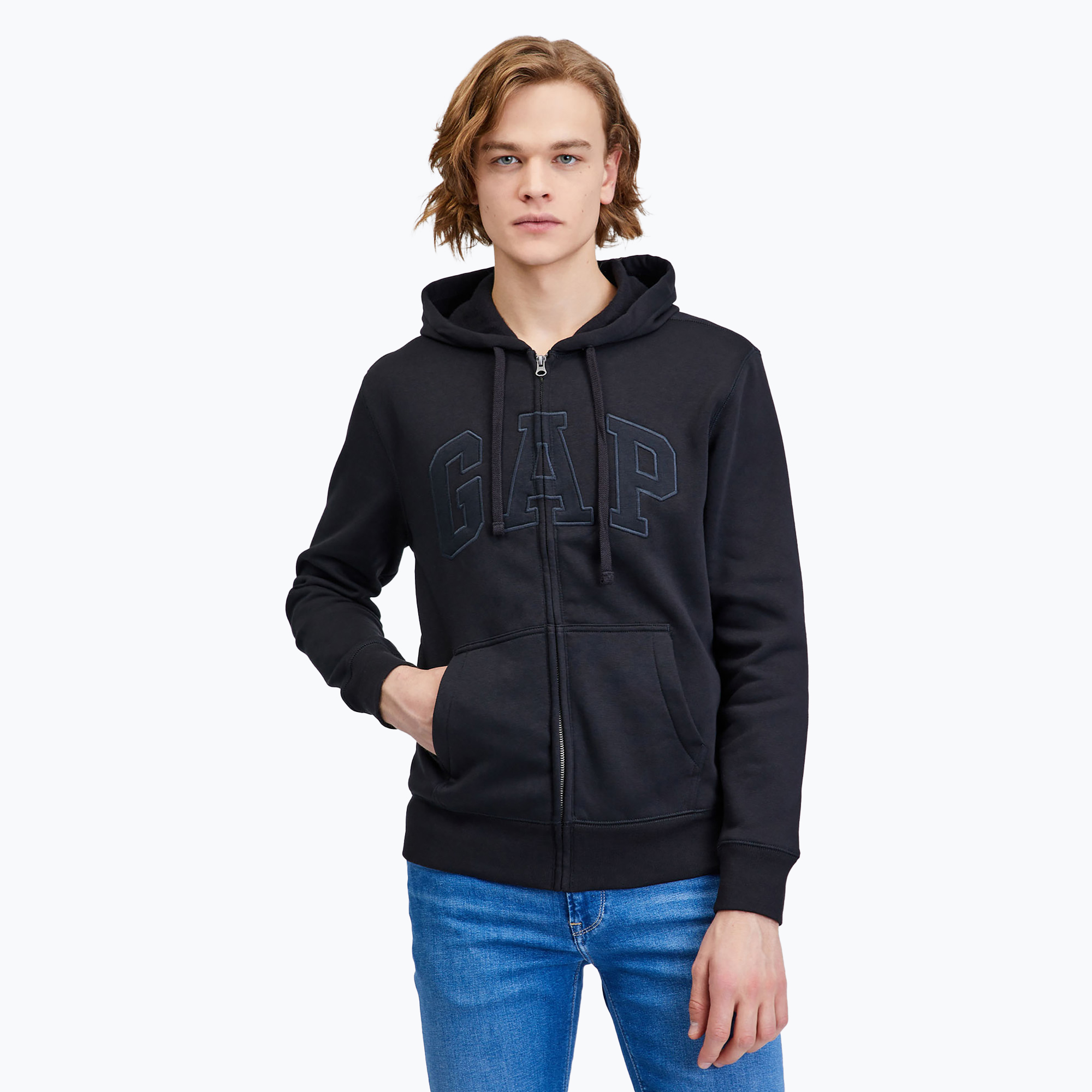 Bluza męska GAP V-Heritage Logo FZ true black | WYSYŁKA W 24H | 30 DNI NA ZWROT