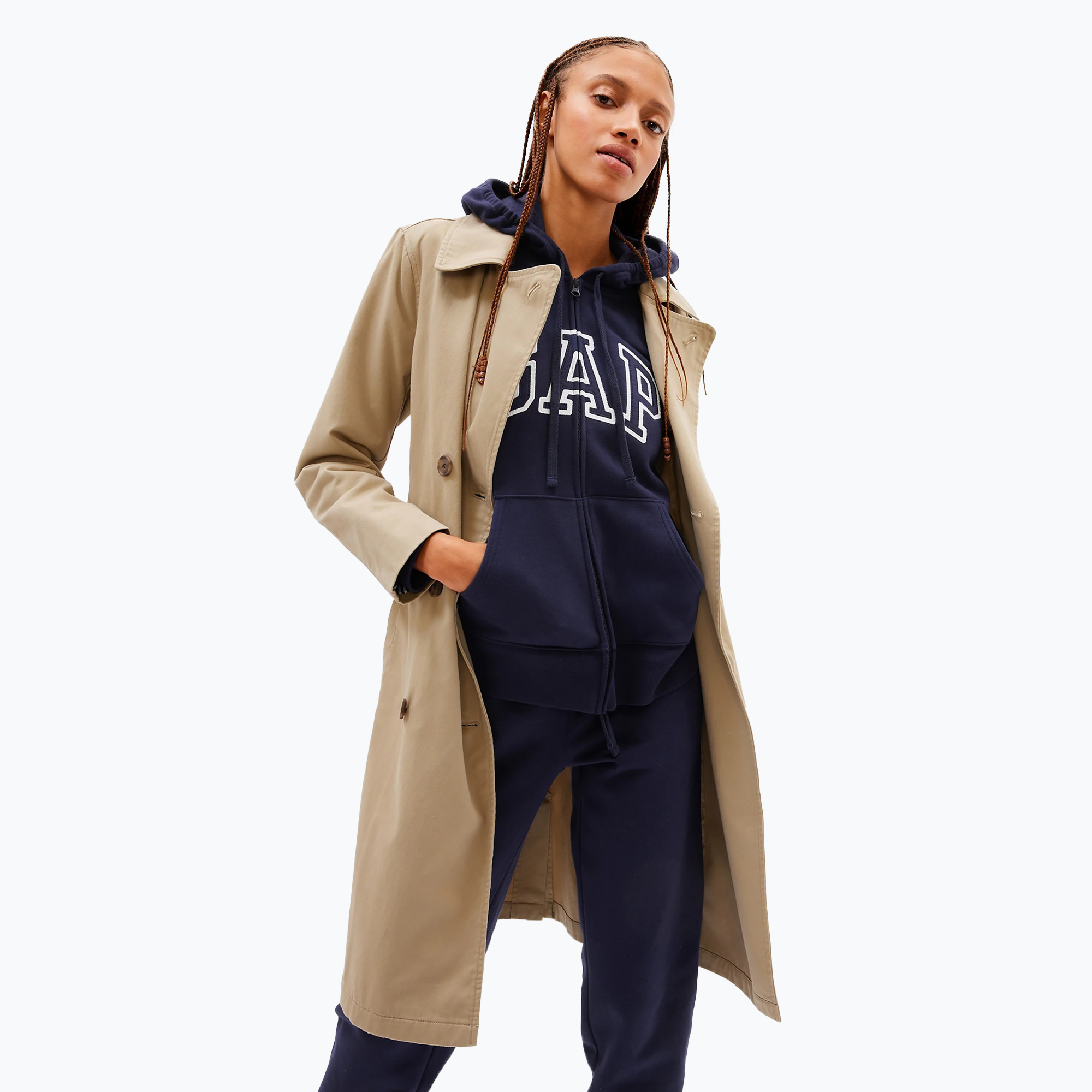 Bluza damska GAP V-Gap Heritage FZ HD navy uniform | WYSYŁKA W 24H | 30 DNI NA ZWROT
