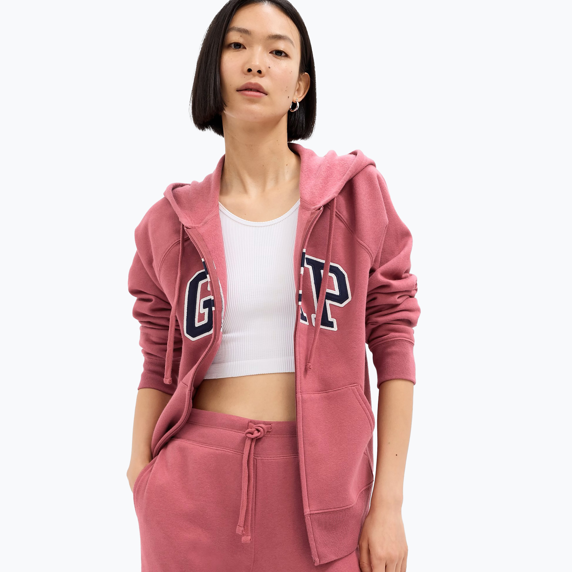 Bluza damska GAP V-Gap Heritage FZ HD dry rose | WYSYŁKA W 24H | 30 DNI NA ZWROT