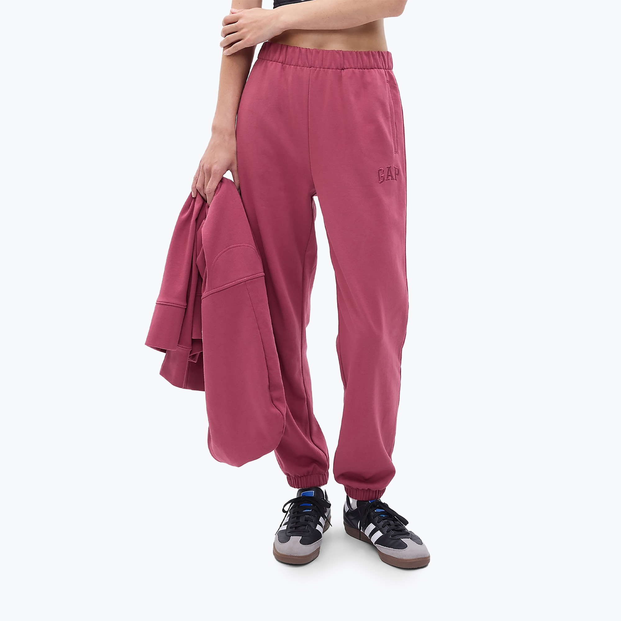 Spodnie damskie GAP Frch Exclusive Easy HR Jogger dry rose | WYSYŁKA W 24H | 30 DNI NA ZWROT