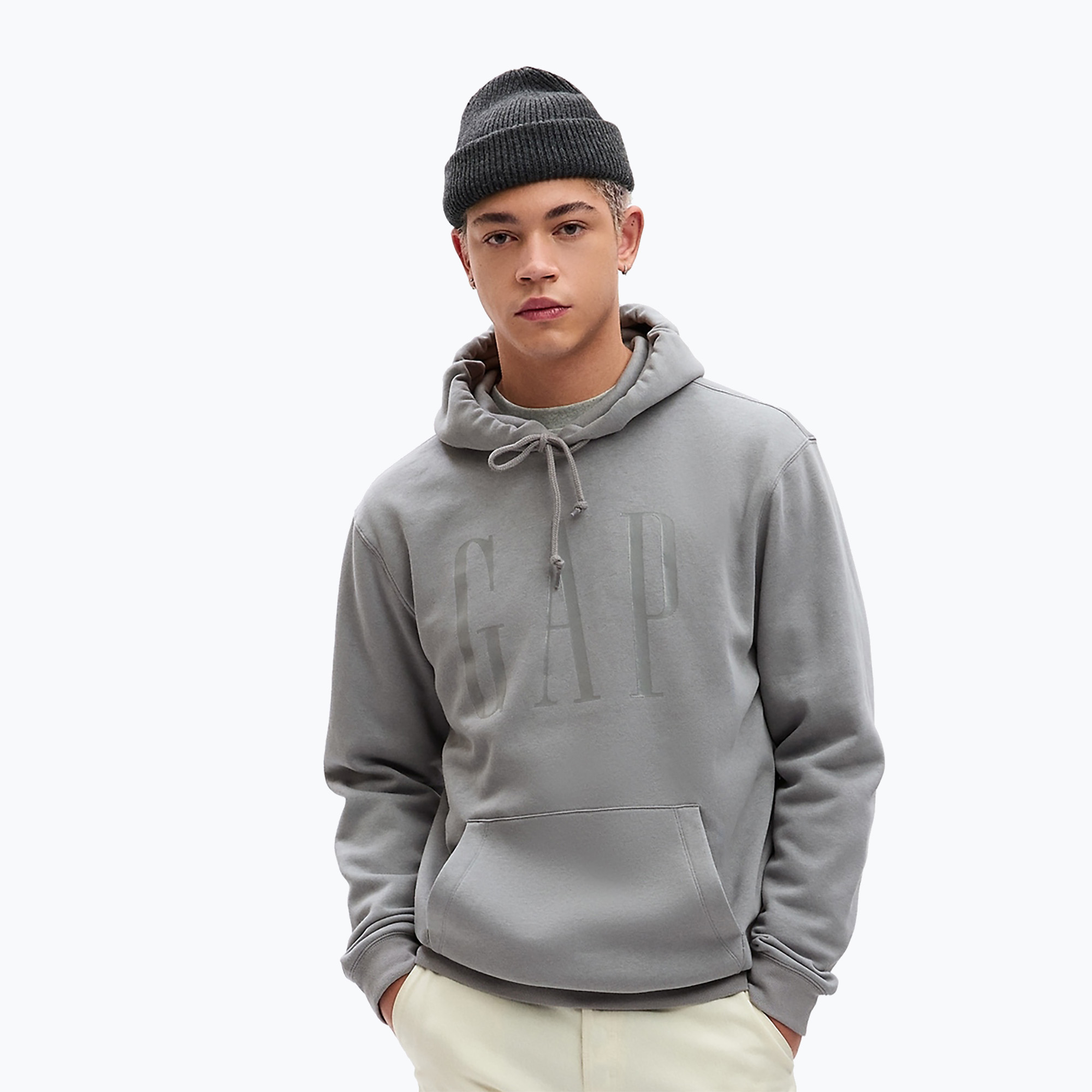 Bluza męska GAP Shine Logo Hoodie pilot grey | WYSYŁKA W 24H | 30 DNI NA ZWROT