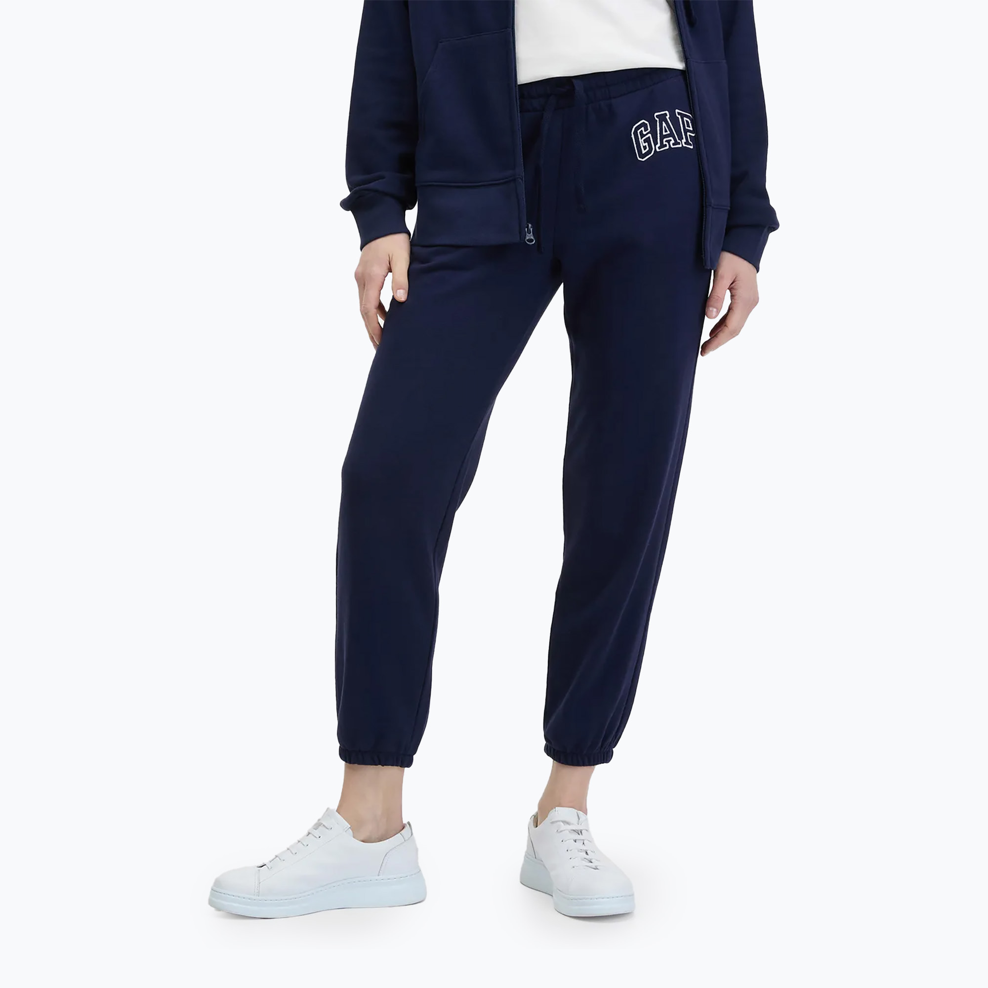 Spodnie damskie GAP French Logo Jogger navy | WYSYŁKA W 24H | 30 DNI NA ZWROT