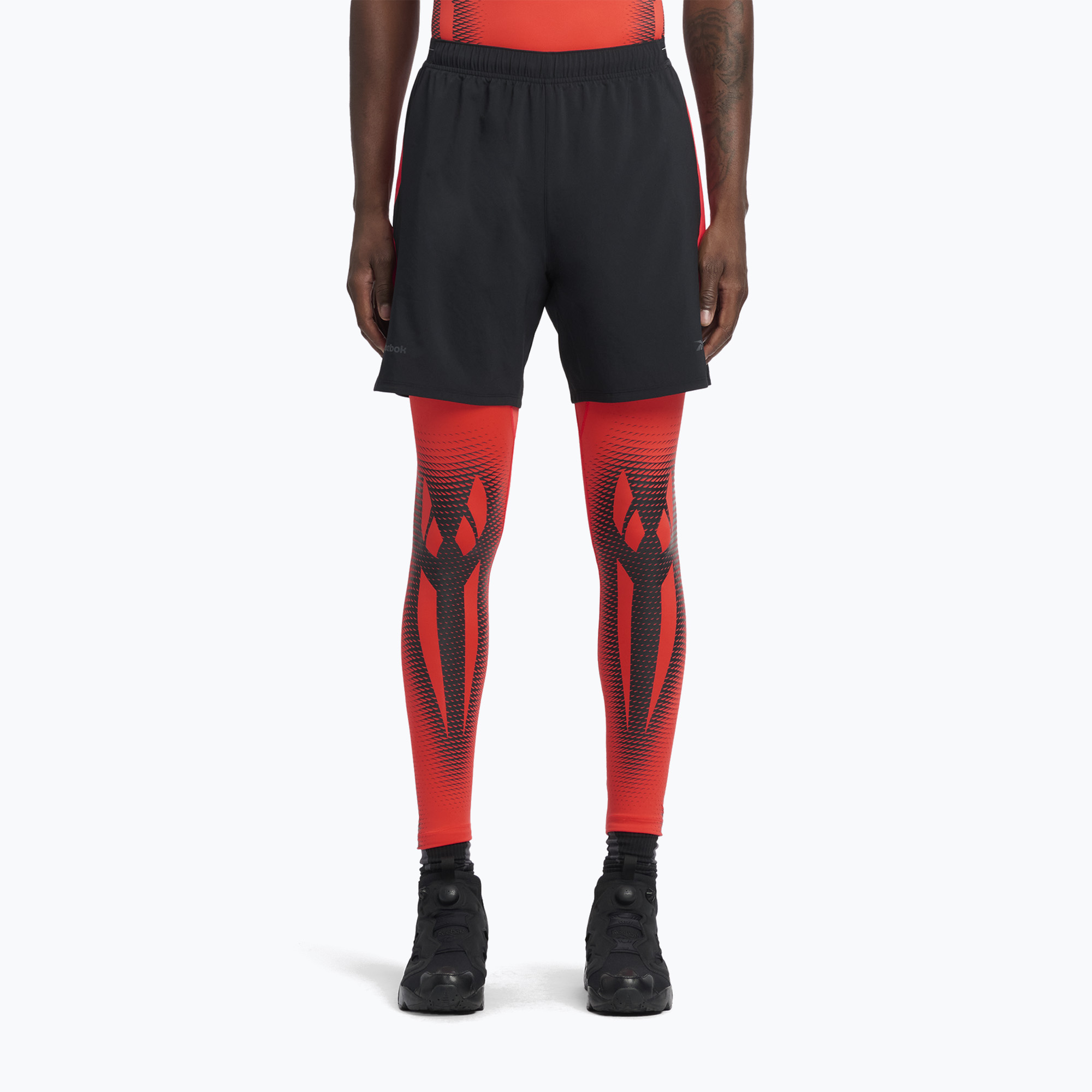 Spodenki treningowe męskie Reebok Athlete Speed black/energy red 