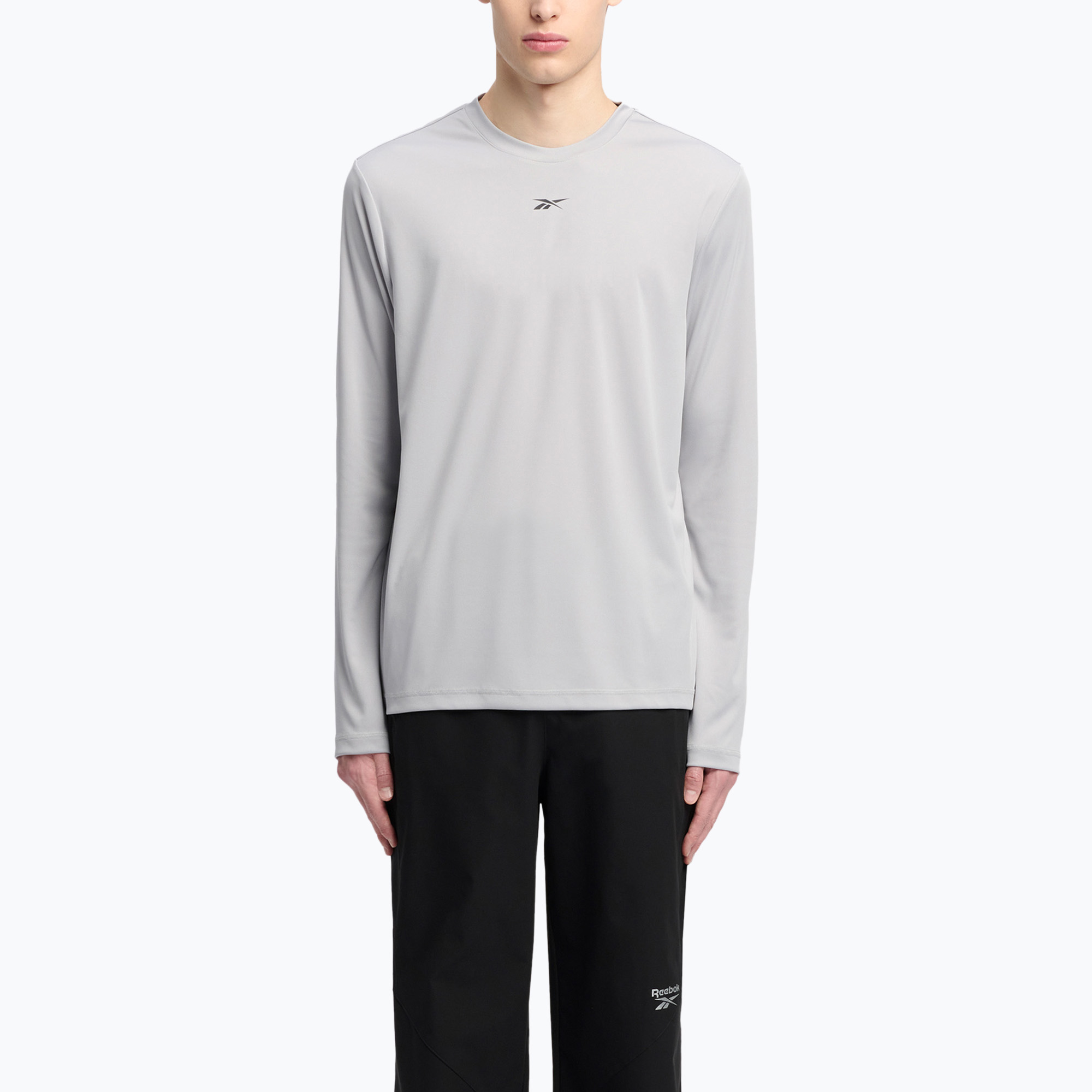 Longsleeve męski Reebok Id Train Tech Tee leisure grey | WYSYŁKA W 24H | 30 DNI NA ZWROT