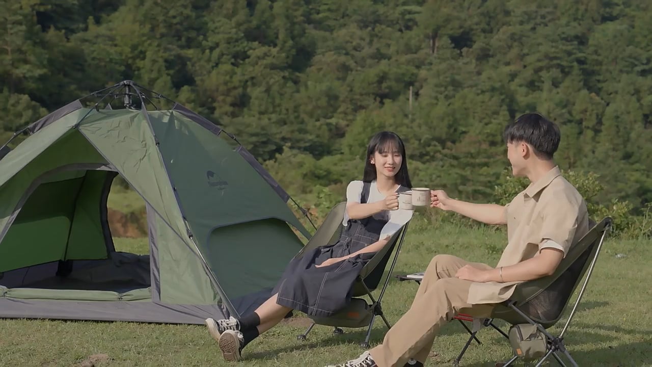 Namiot kempingowy 3-osobowy Naturehike Pop-Up 3 Automatic forest green