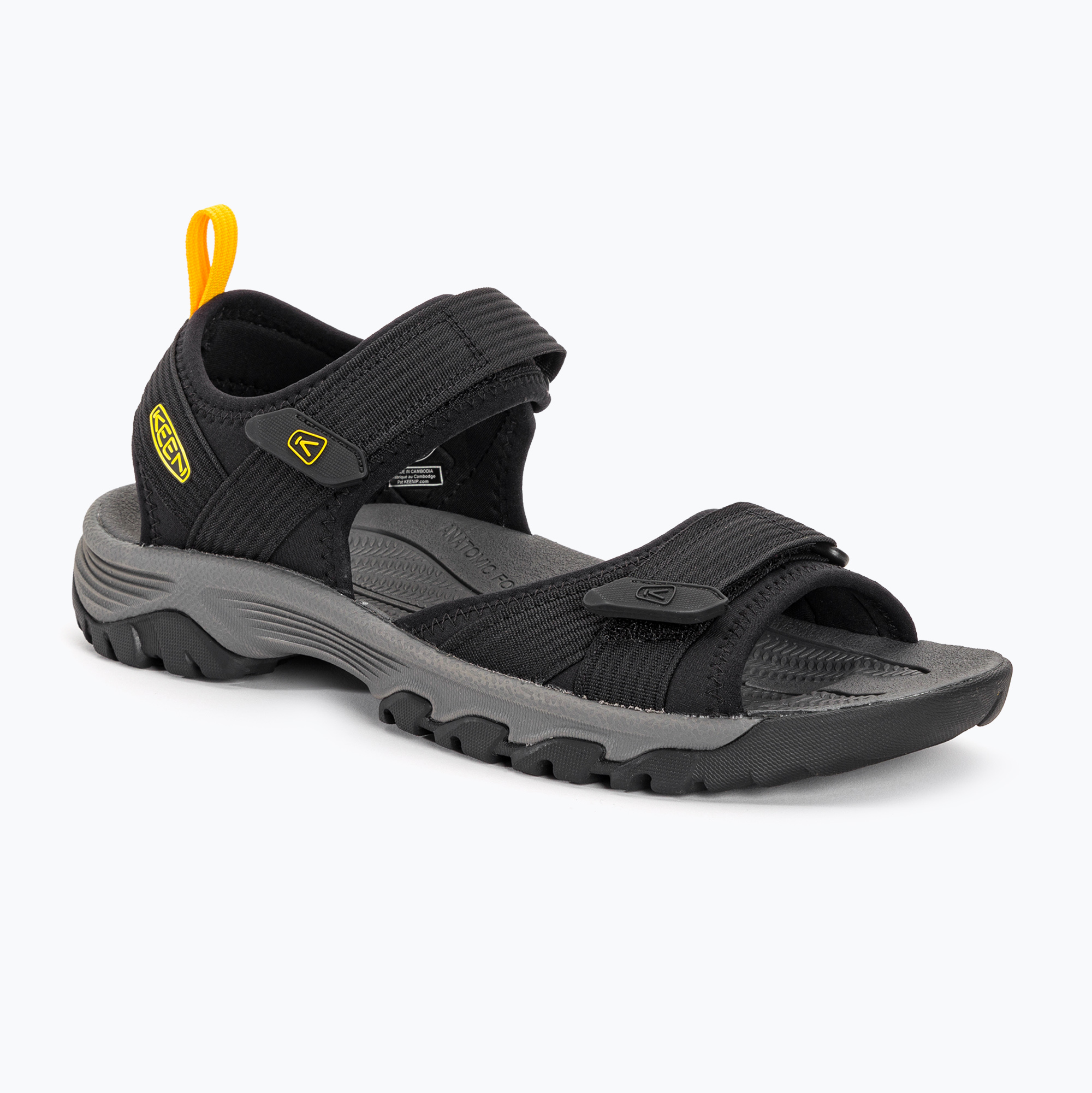 Фото - Трекінгове взуття Keen Sandały trekkingowe męskie  Targhee III Open Toe H2 black/yellow | WYS 