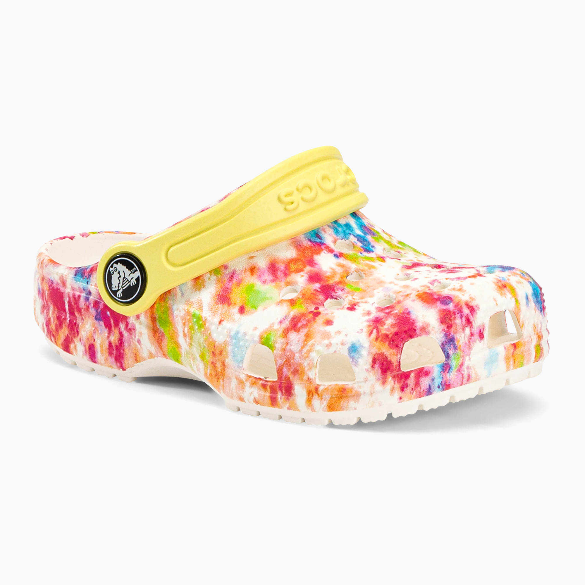 Klapki dziecięce Crocs Classic Tie-Dye Graphic Clog T orange zing/multi | WYSYŁKA W 24H | 30 DNI NA ZWROT