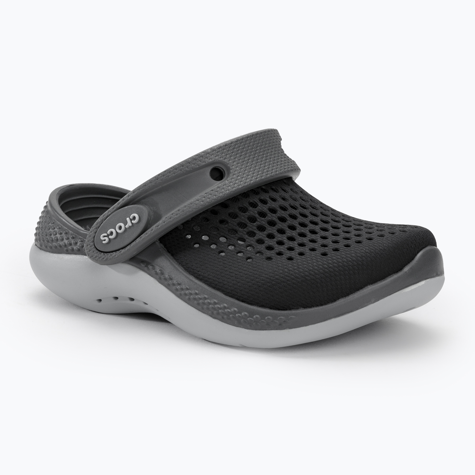 Klapki dziecięce Crocs LiteRide 360 black/slate grey 