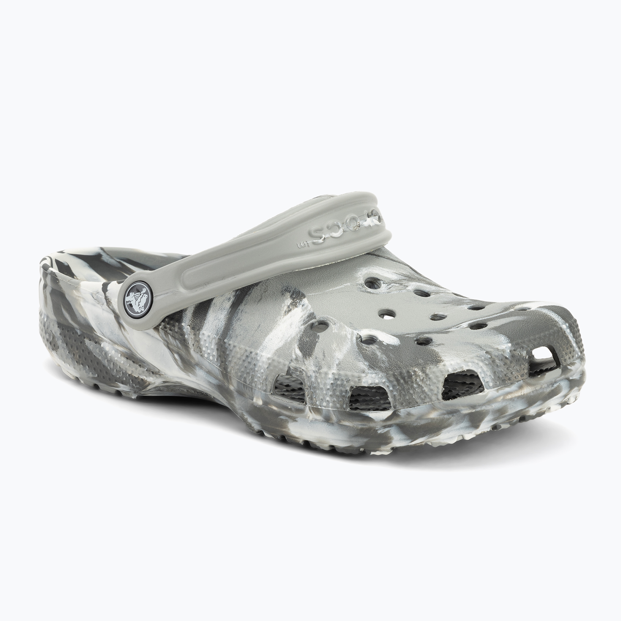 Klapki Crocs Classic Marbled Clog light grey/multi 