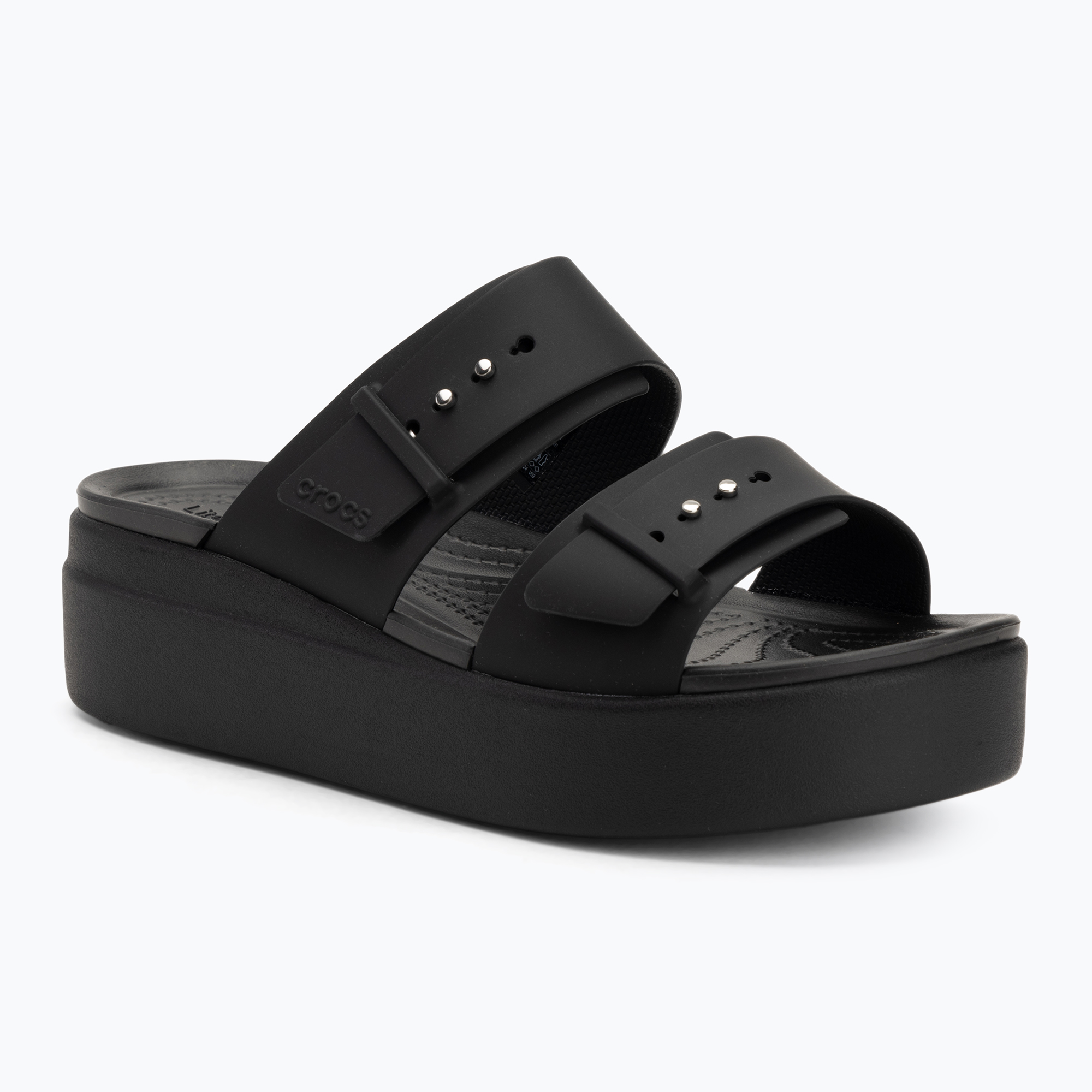 Klapki damskie Crocs Brooklyn Low Wedge black | WYSYŁKA W 24H | 30 DNI NA ZWROT