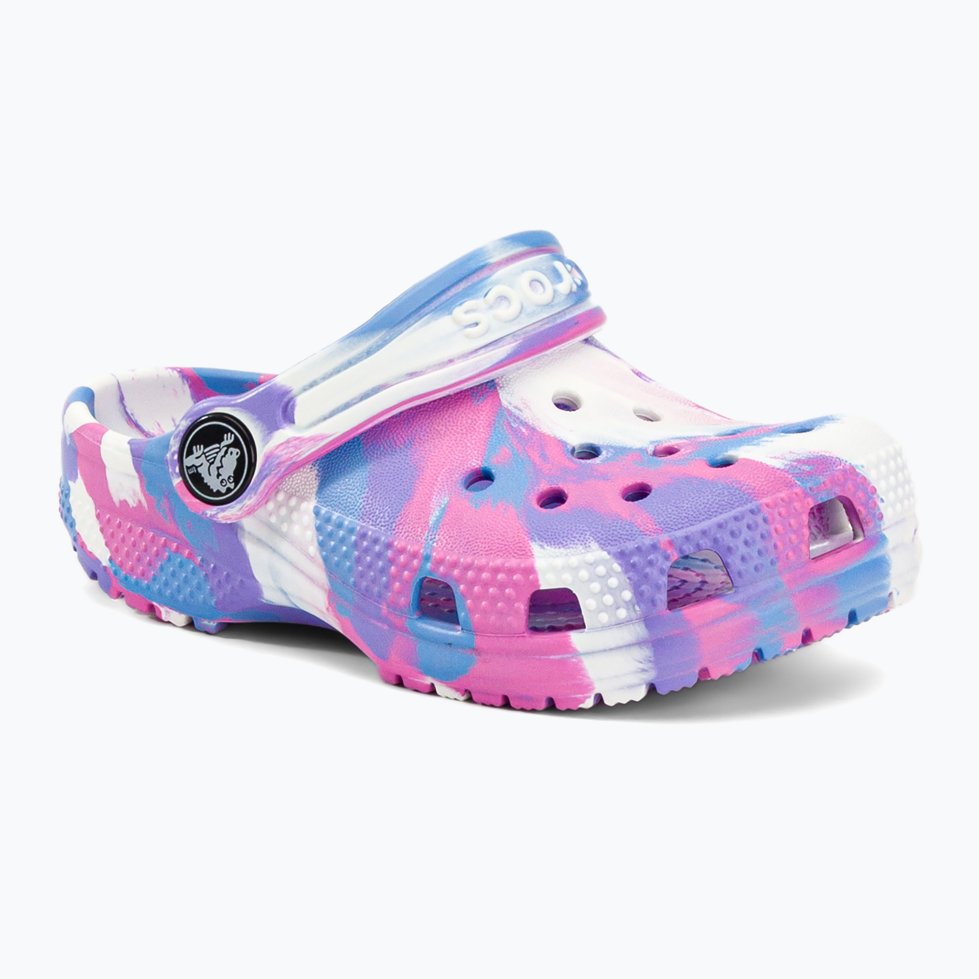 Klapki dziecięce Crocs Classic Marbled Clog Toddler white/pink | WYSYŁKA W 24H | 30 DNI NA ZWROT