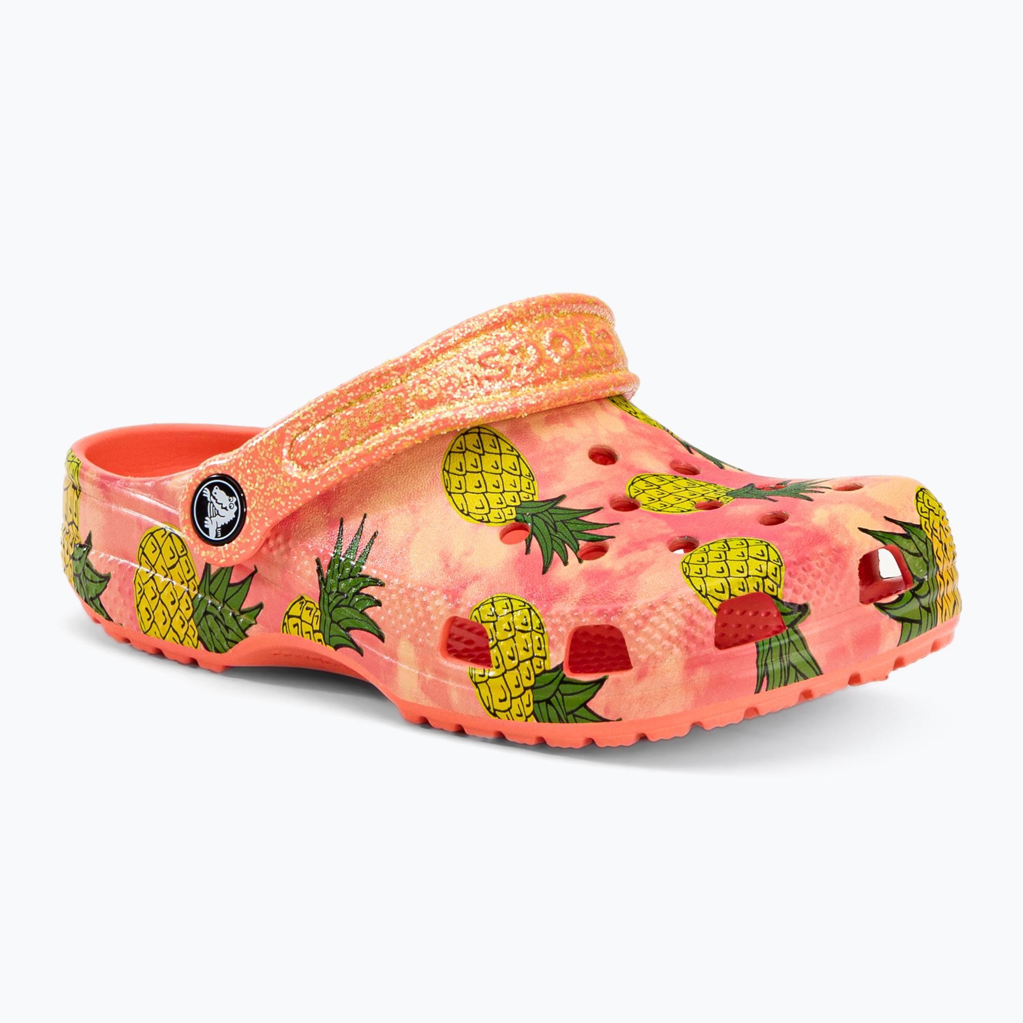 Klapki dziecięce Crocs Classic Pool Party Clog K papaya | WYSYŁKA W 24H | 30 DNI NA ZWROT