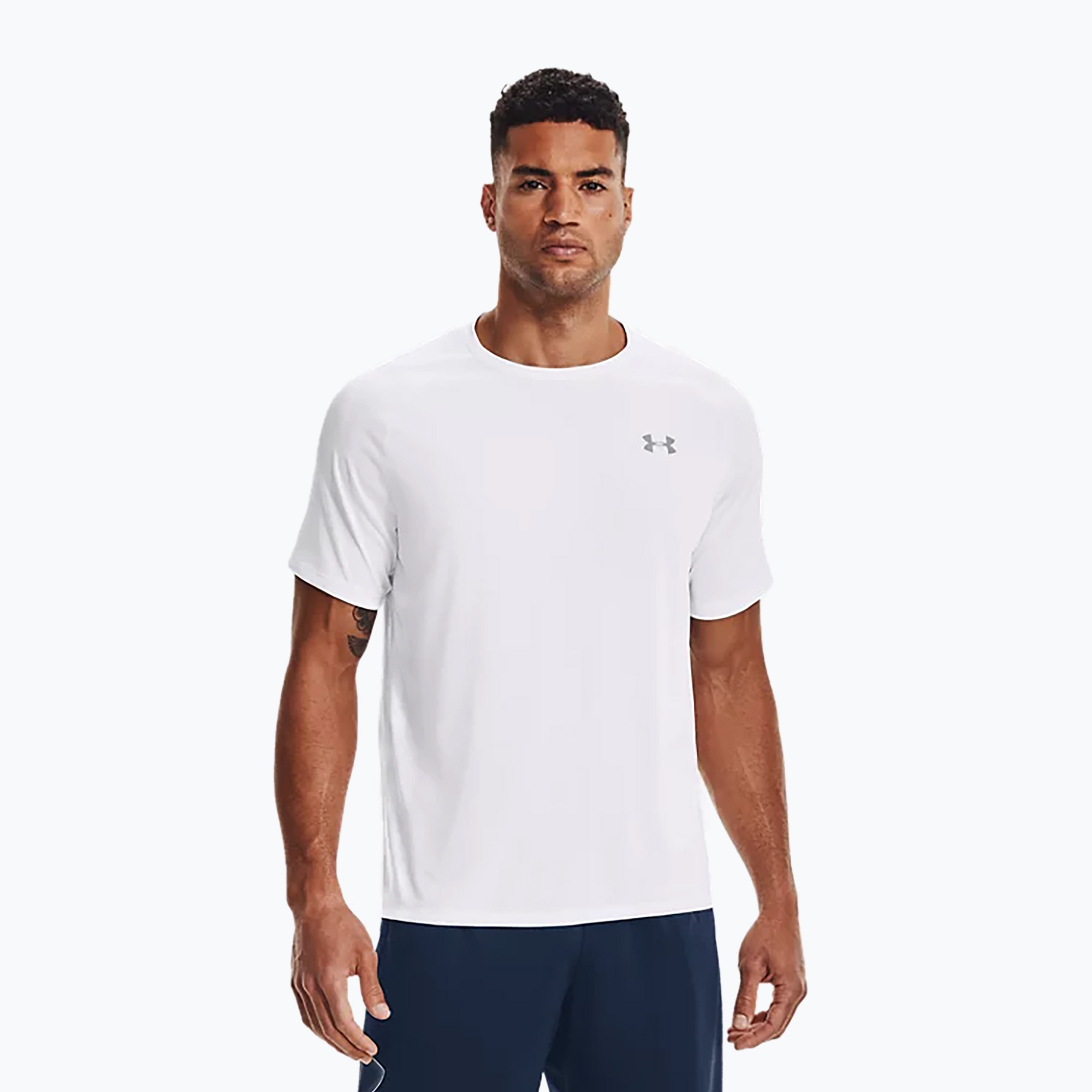 Koszulka treningowa męska Under Armour Tech 2.0 white/overcast gray | WYSYŁKA W 24H | 30 DNI NA ZWROT