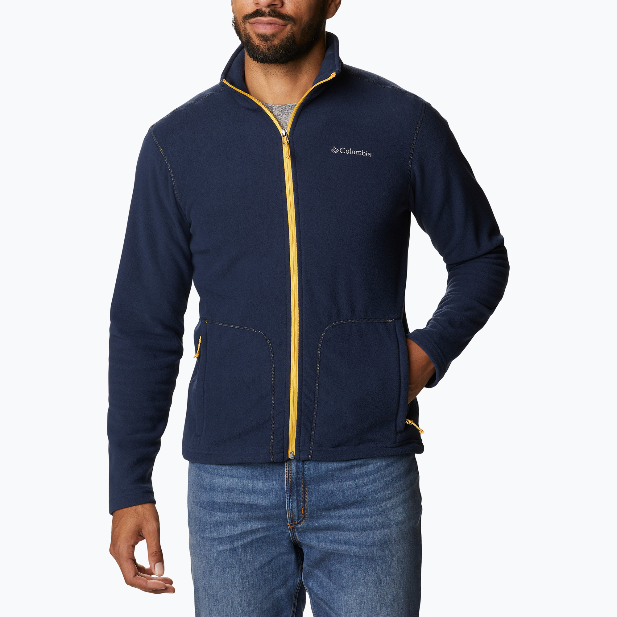 Bluza polarowa męska Columbia Fast Trek Light Full Zip Fleece colleglate navy | WYSYŁKA W 24H | 30 DNI NA ZWROT