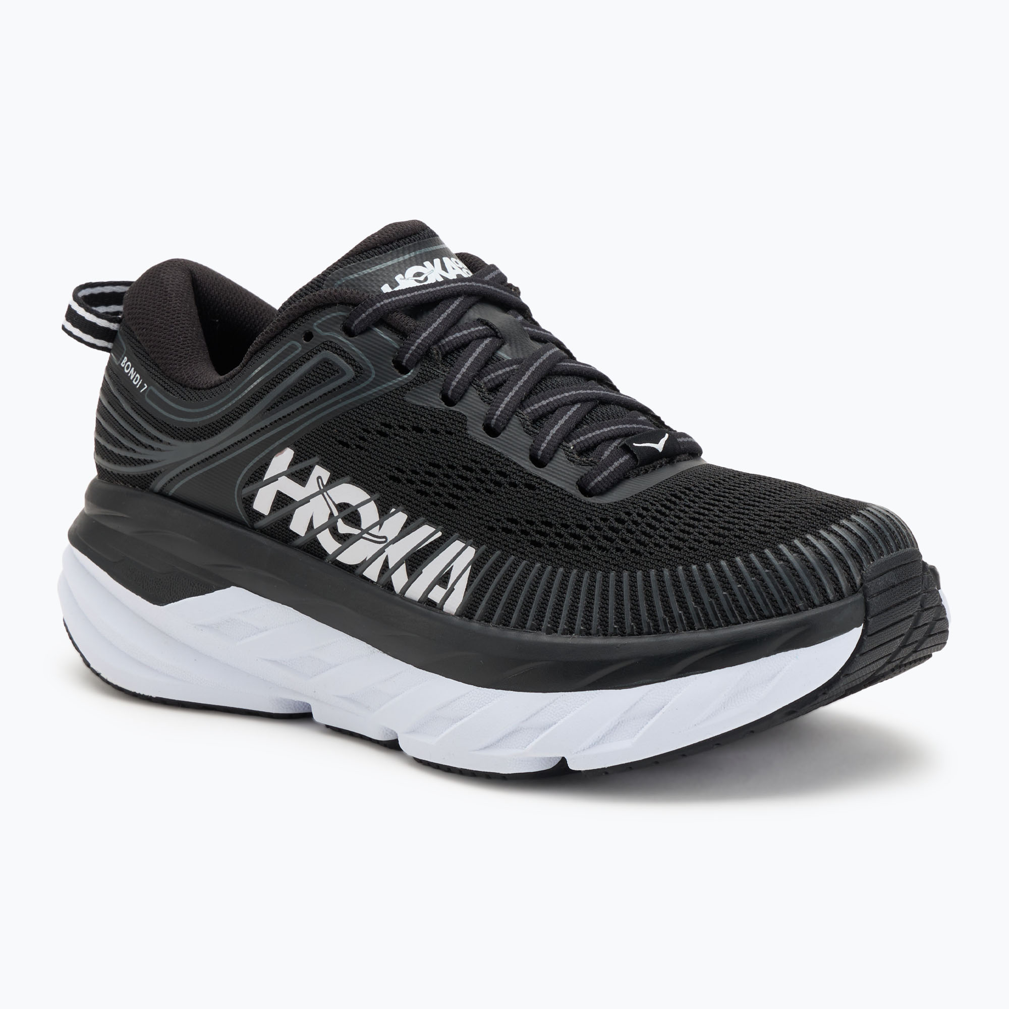 Buty do biegania damskie HOKA Bondi 7 black/white 