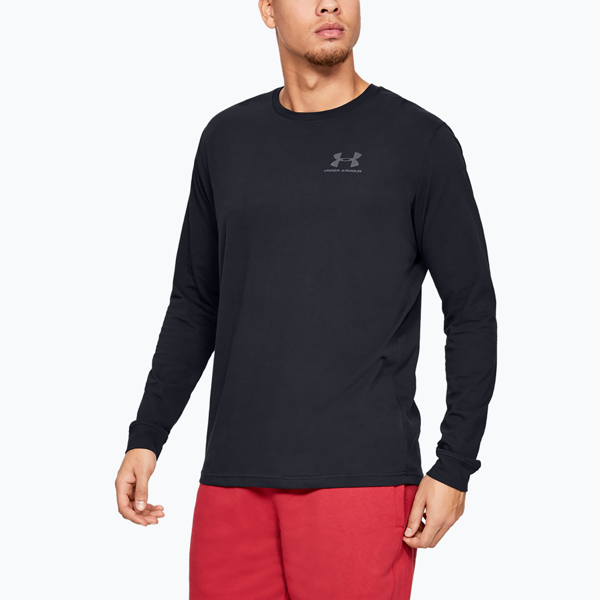 Longsleeve męski  Under Armour Sportstyle Left Chest black/black | WYSYŁKA W 24H | 30 DNI NA ZWROT