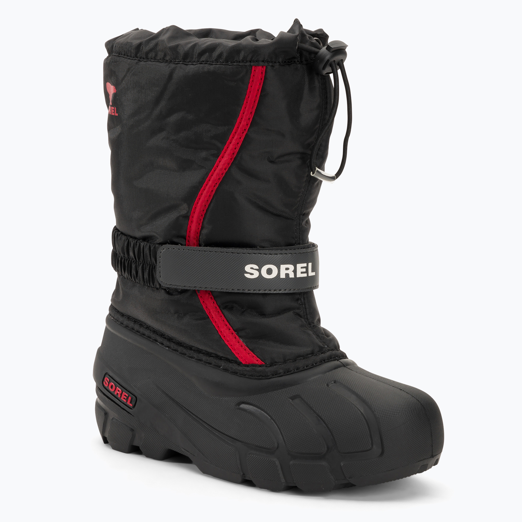 Śniegowce juniorskie Sorel Flurry Dtv black/bright red | WYSYŁKA W 24H | 30 DNI NA ZWROT