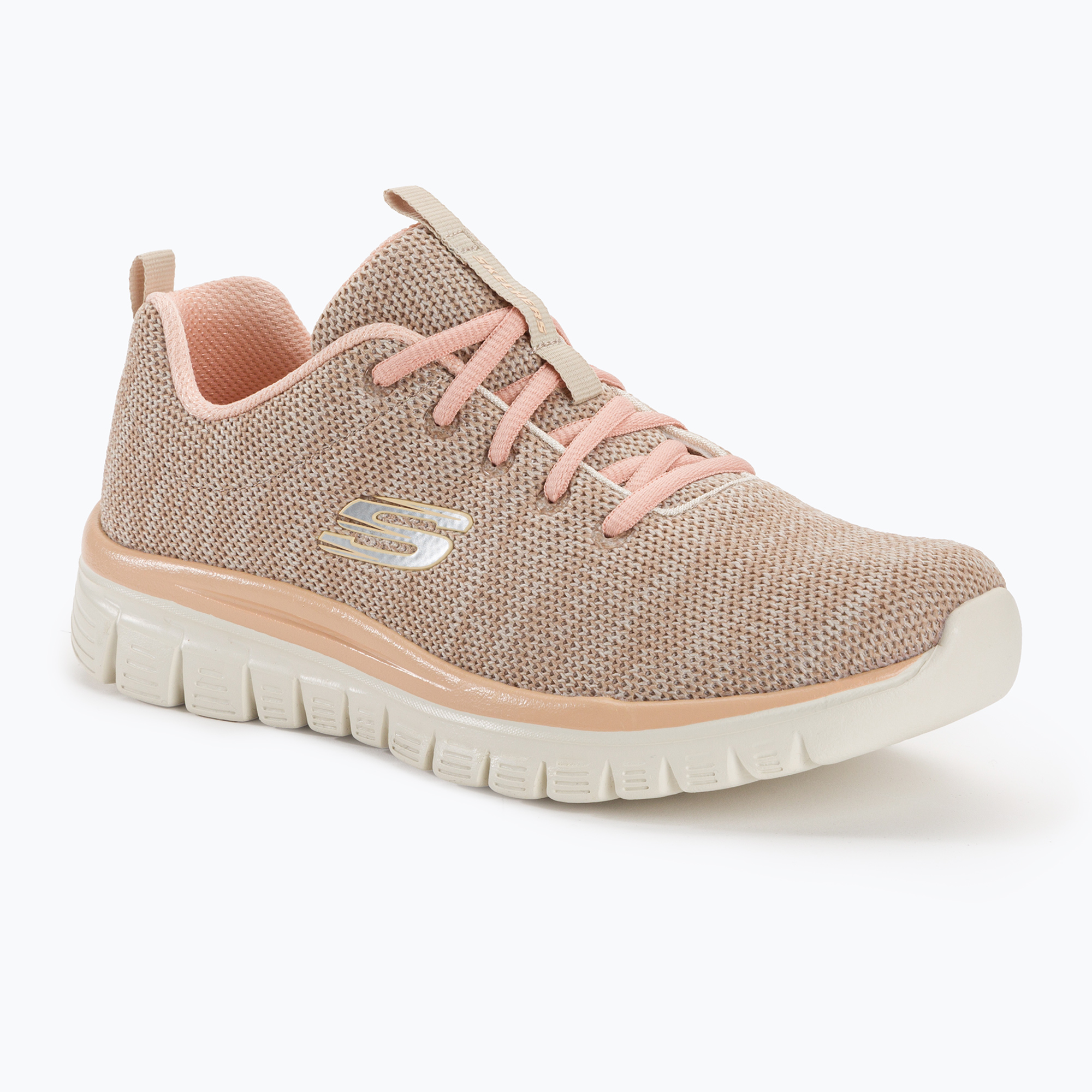 Buty damskie SKECHERS Graceful Twisted Fortune natural/coral | WYSYŁKA W 24H | 30 DNI NA ZWROT