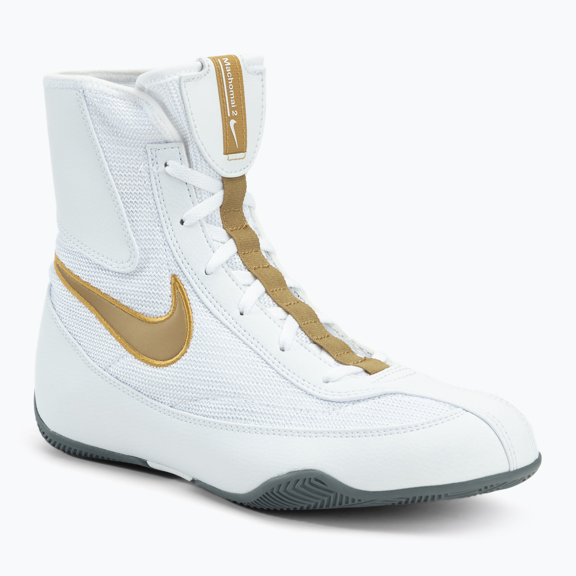 Фото - Одяг для єдиноборств Nike Buty bokserskie  Machomai white/gold | WYSYŁKA W 24H | 30 DNI NA ZWROT 