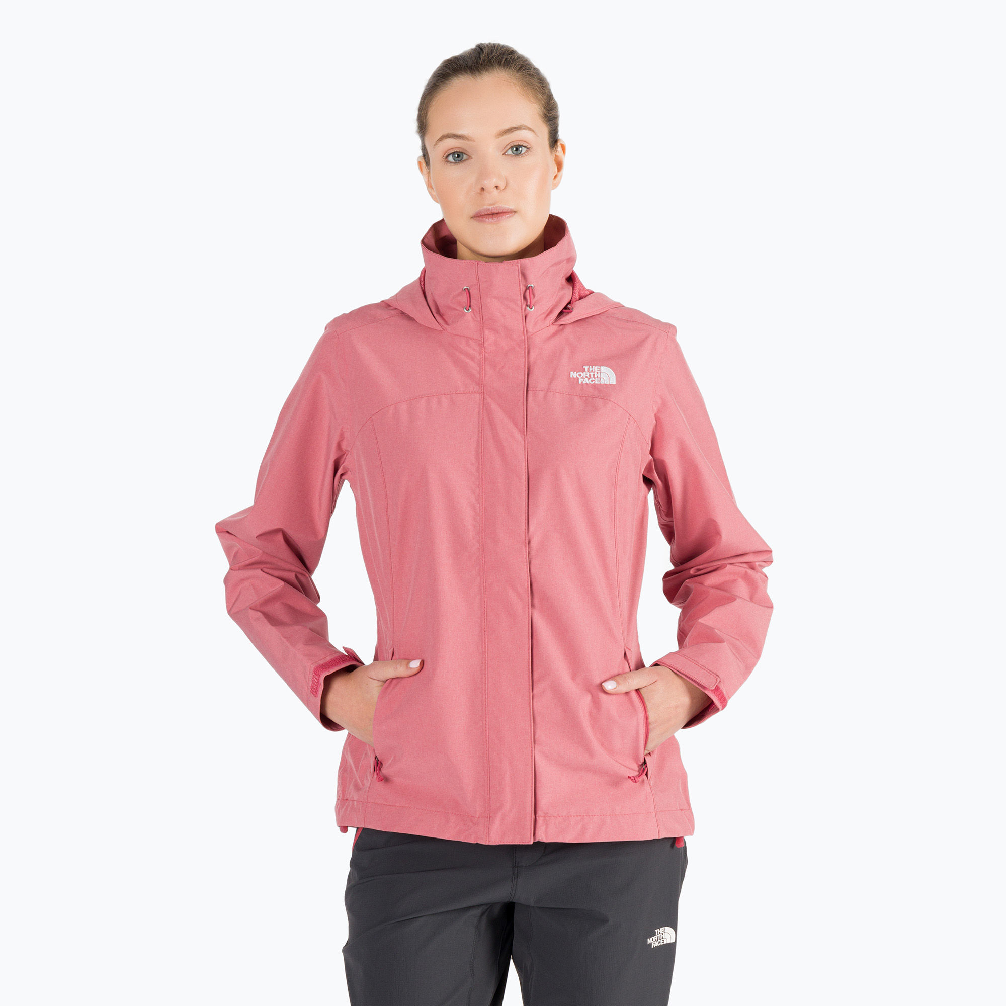 Kurtka przeciwdeszczowa damska The North Face Sangro slate rose light heather | WYSYŁKA W 24H | 30 DNI NA ZWROT