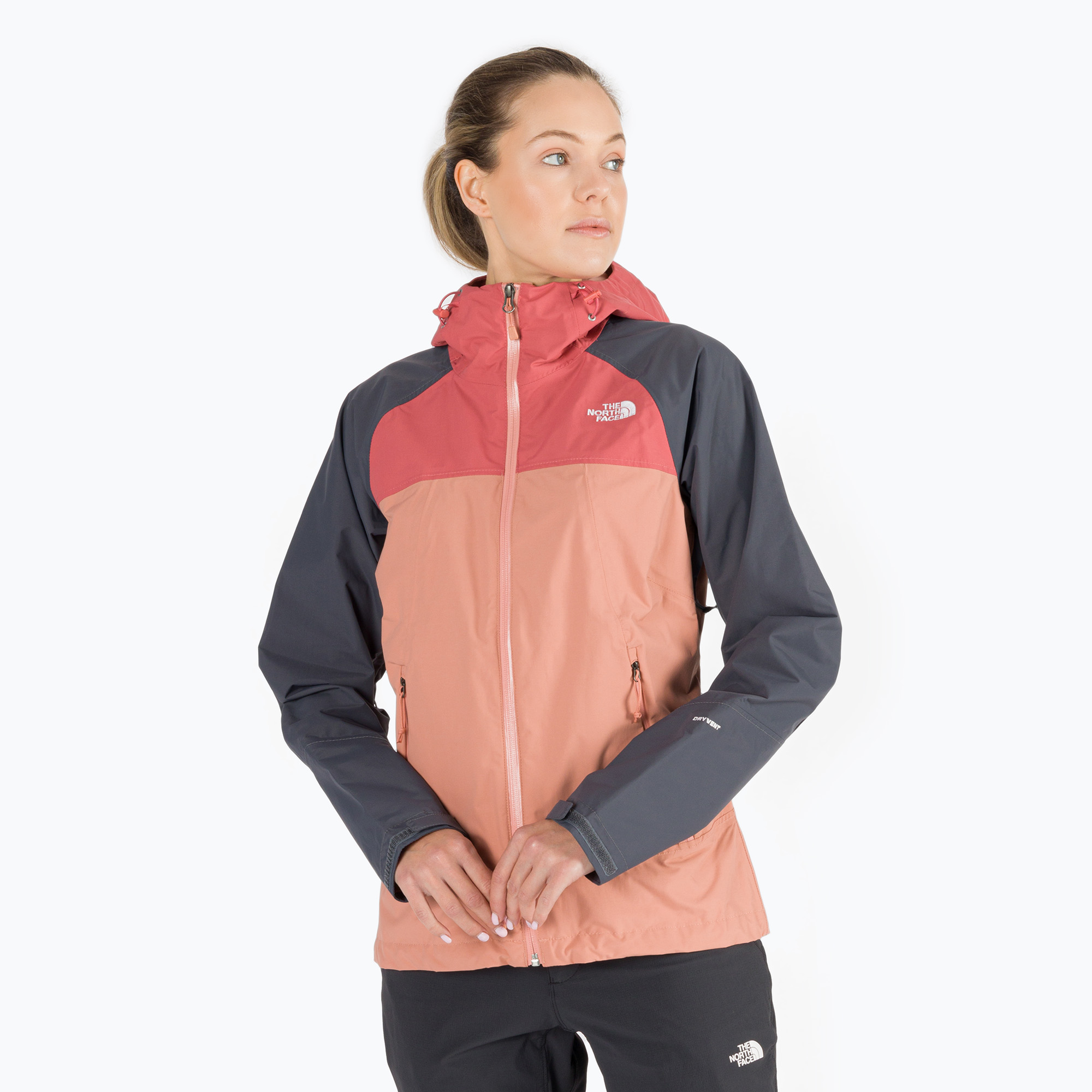 Kurtka przeciwdeszczowa damska The North Face Stratos rose | WYSYŁKA W 24H | 30 DNI NA ZWROT