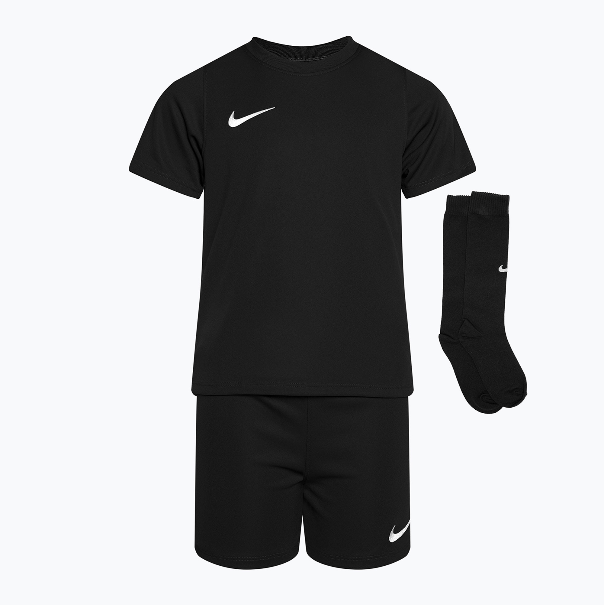 Komplet piłkarski dziecięcy Nike Dri-FIT Park Little Kids black/black/white | WYSYŁKA W 24H | 30 DNI NA ZWROT