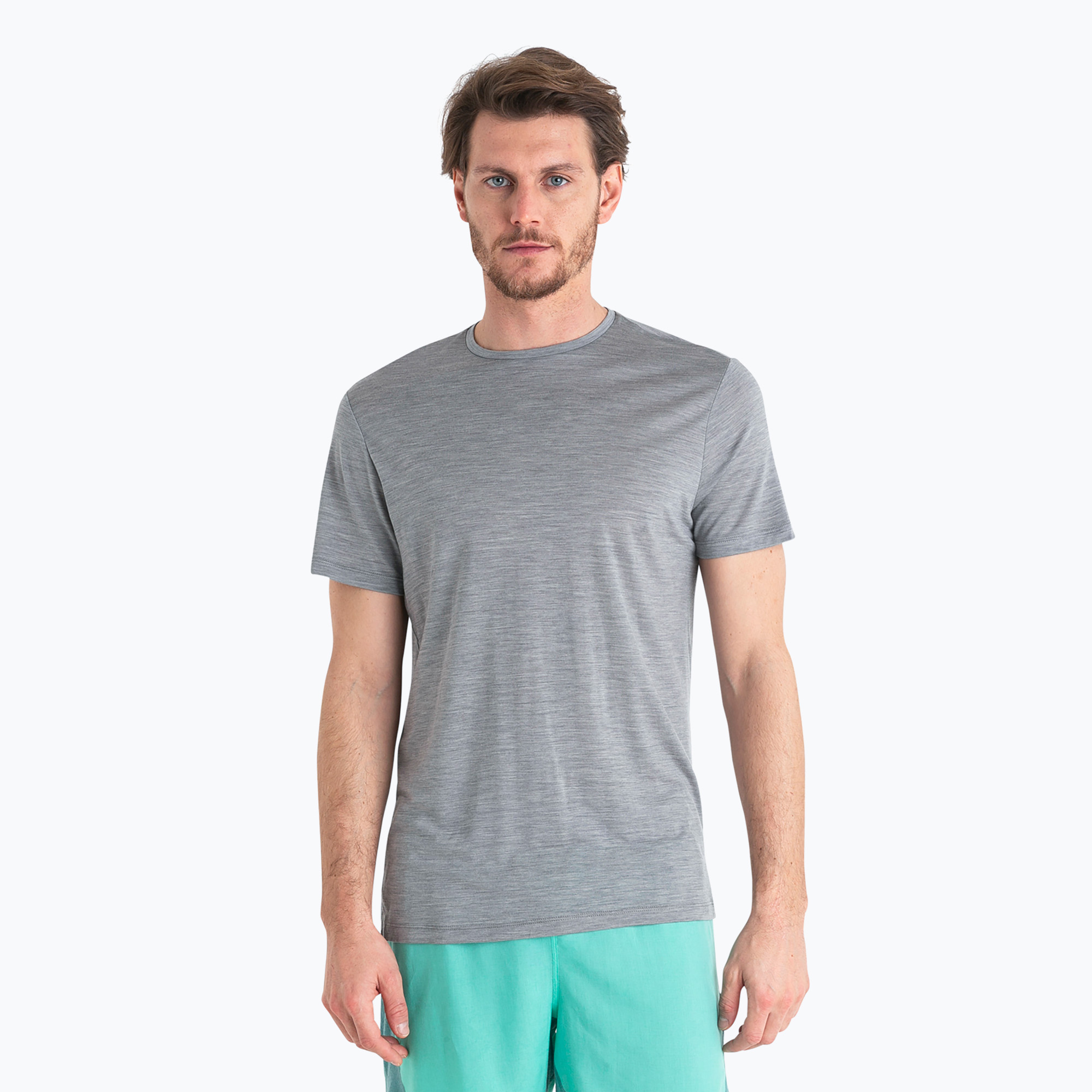 Koszulka trekkingowa męska icebreaker Merino 125 Cool-Lite Sphere III SS Tee metro heather | WYSYŁKA W 24H | 30 DNI NA ZWROT