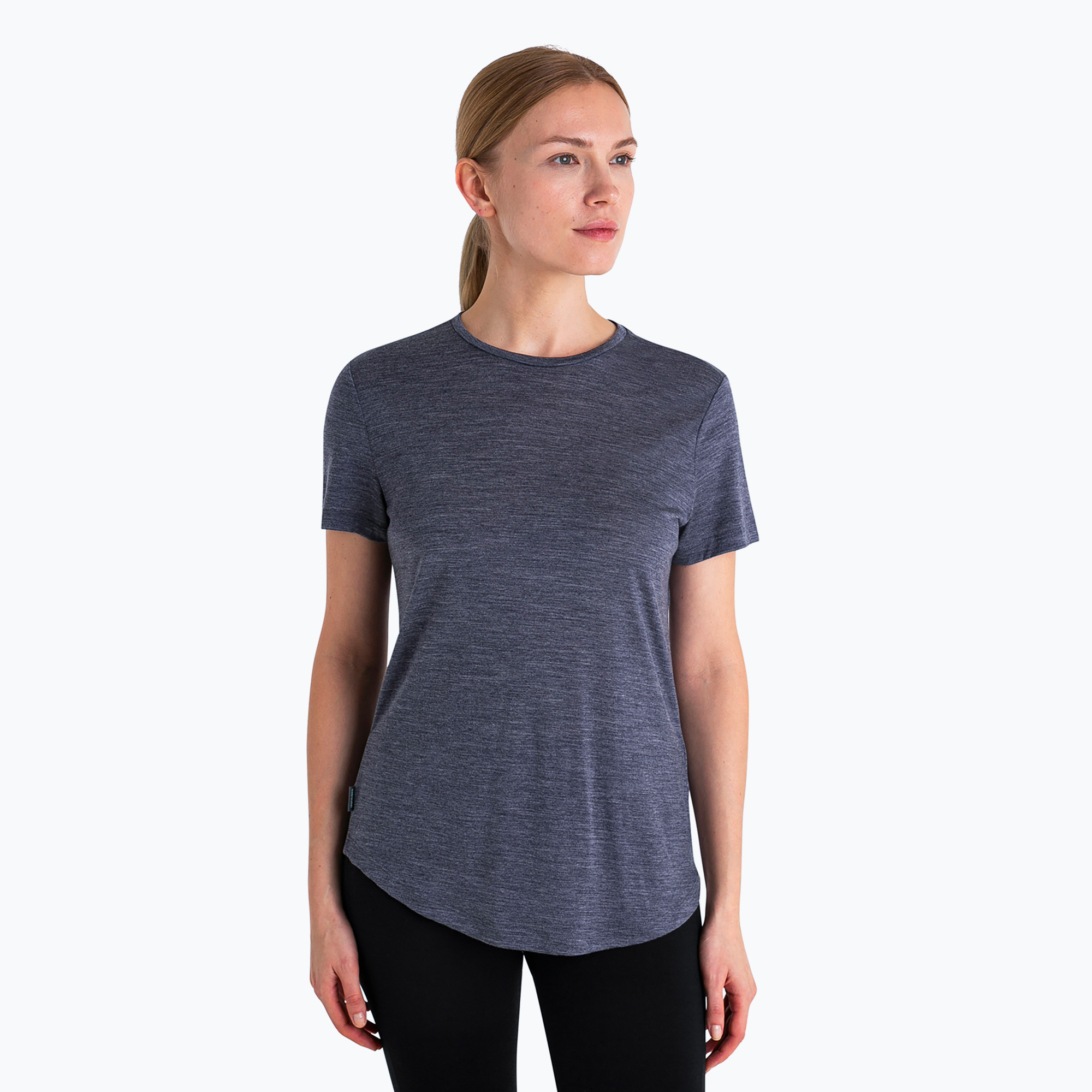 Koszulka trekkingowa damska icebreaker Merino 125 Cool-Lite Sphere III SS Tee midnight navy heather | WYSYŁKA W 24H | 30 DNI NA ZWROT