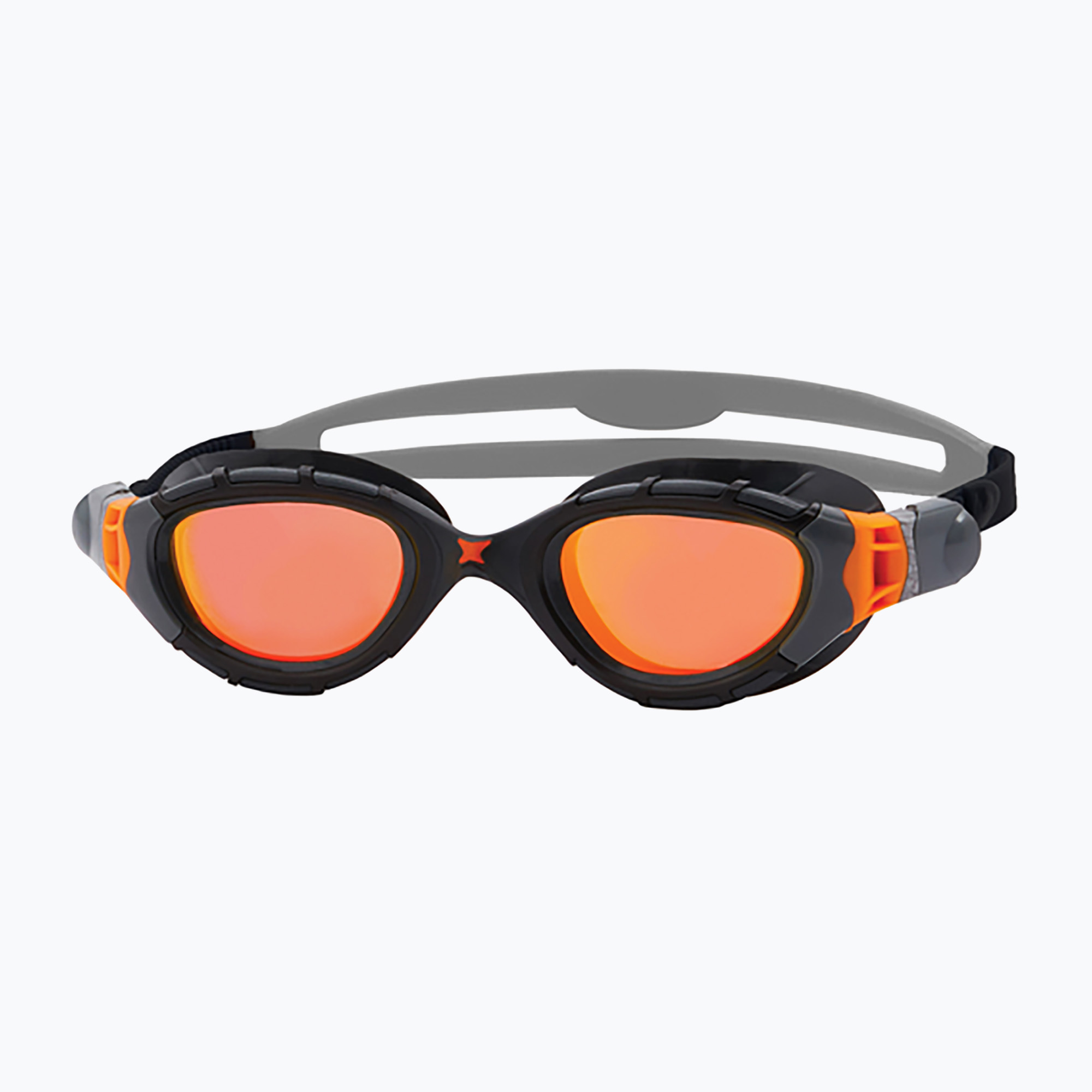 Okulary do pływania Zoggs Predator Flex Titanium grey/ black/ mirror orange | WYSYŁKA W 24H | 30 DNI NA ZWROT