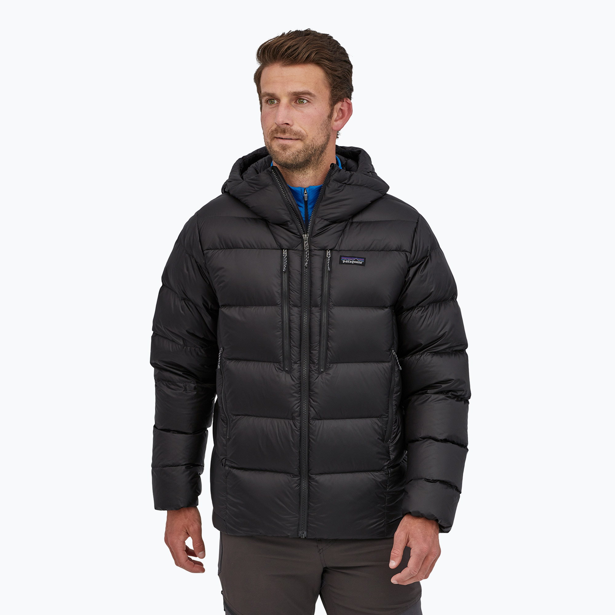 Kurtka puchowa męska Patagonia Fitz Roy Down Hoody black | WYSYŁKA W 24H | 30 DNI NA ZWROT