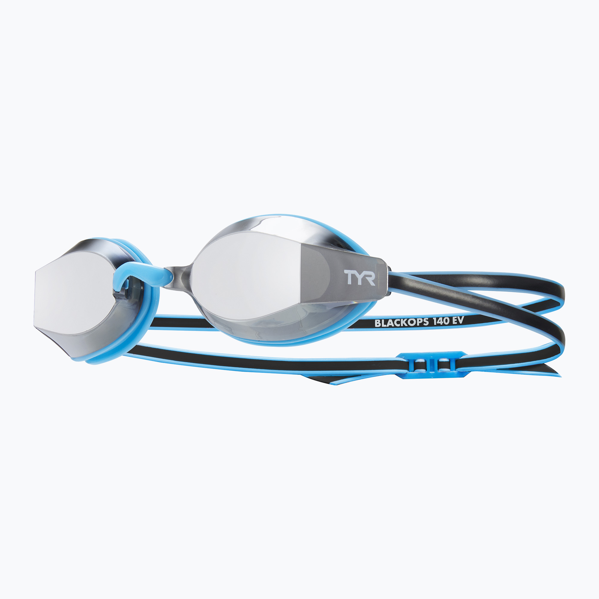 Okulary do pływania dziecięce TYR Blackops 140 Ev Racing Mirrored silver/ blue/ black | WYSYŁKA W 24H | 30 DNI NA ZWROT