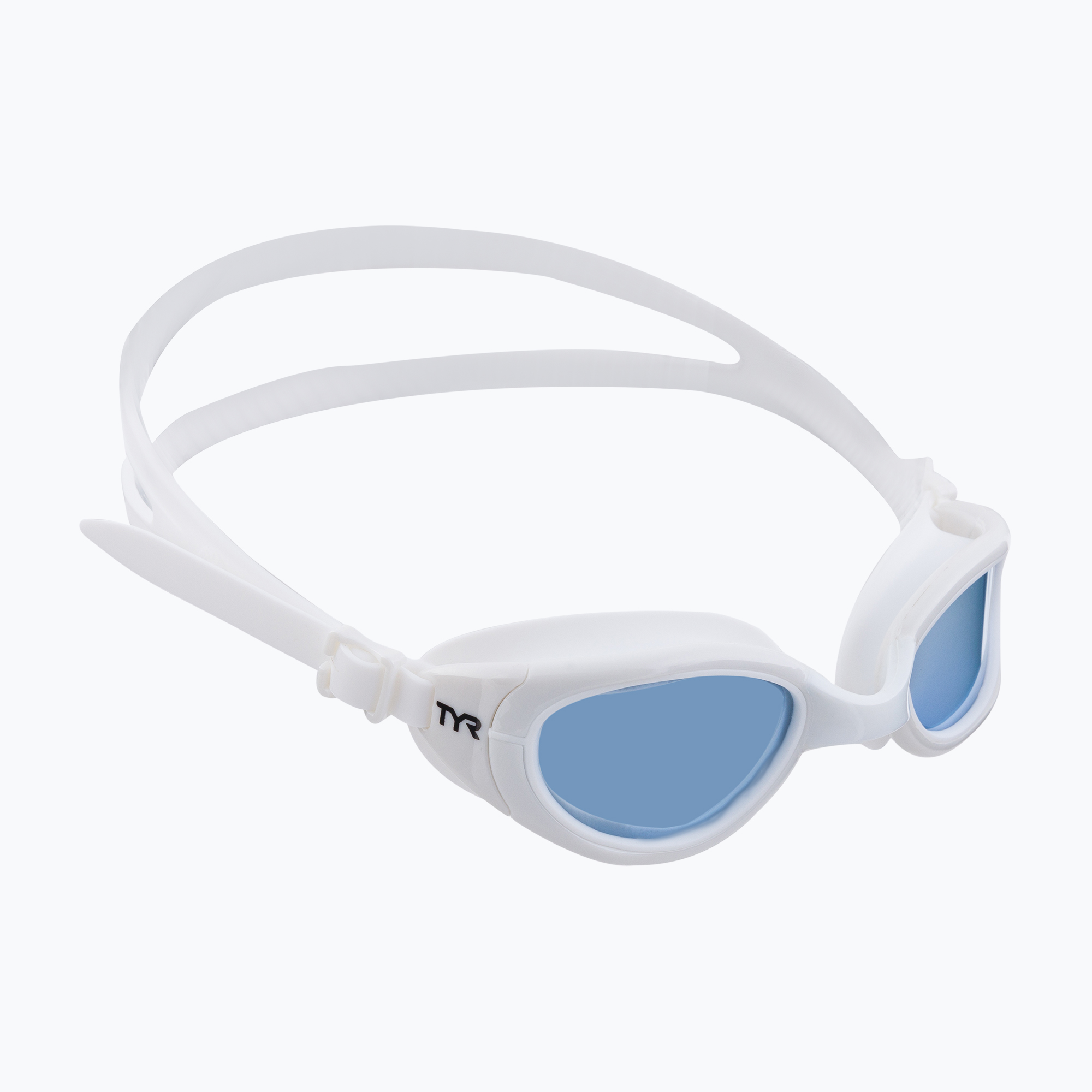 Фото - Окуляри для плавання TYR Okulary do pływania  Special Ops 2.0 Polarized Non-Mirrored white/blue 