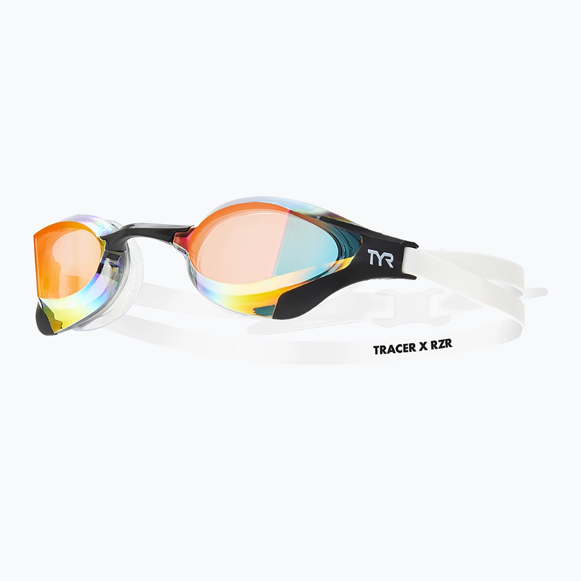 Okulary do pływania TYR Tracer-X RZR Mirrored Racing red/white | WYSYŁKA W 24H | 30 DNI NA ZWROT