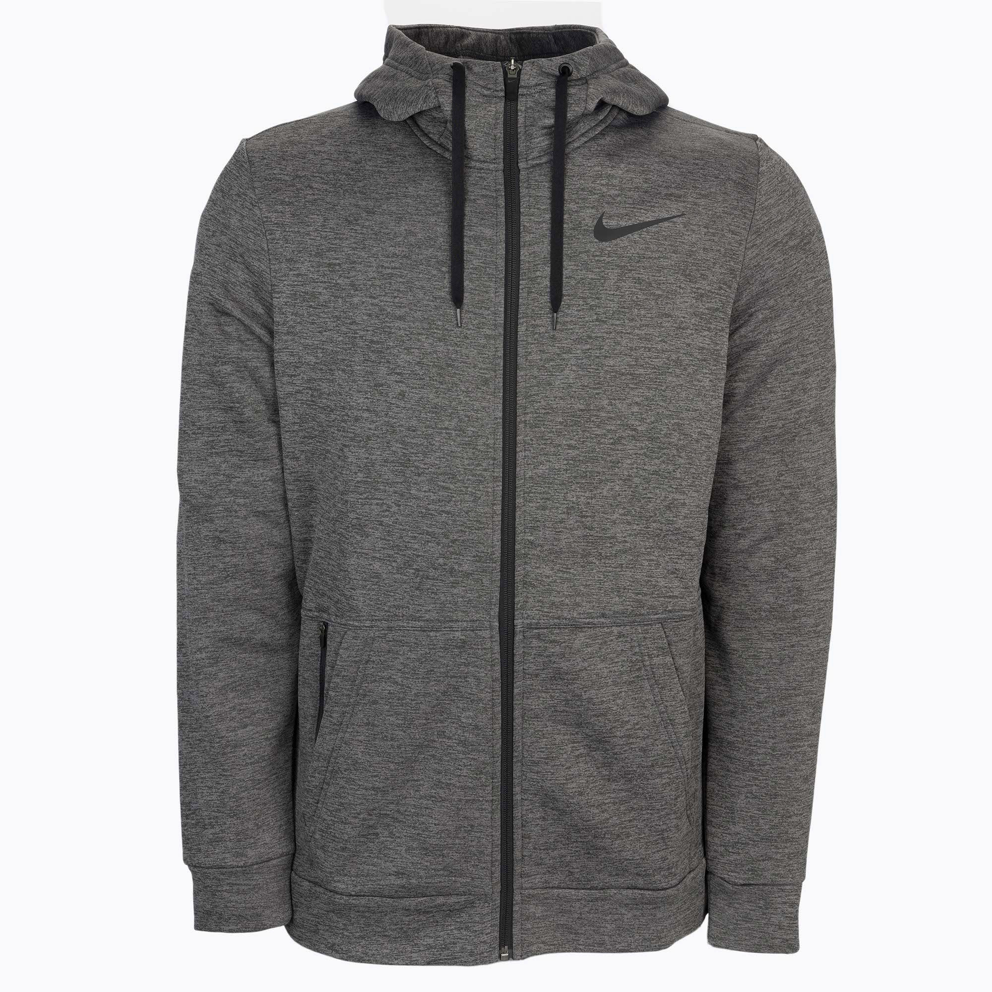 Bluza męska Nike Therma Hoodie Full Zip charcoal heather/black | WYSYŁKA W 24H | 30 DNI NA ZWROT