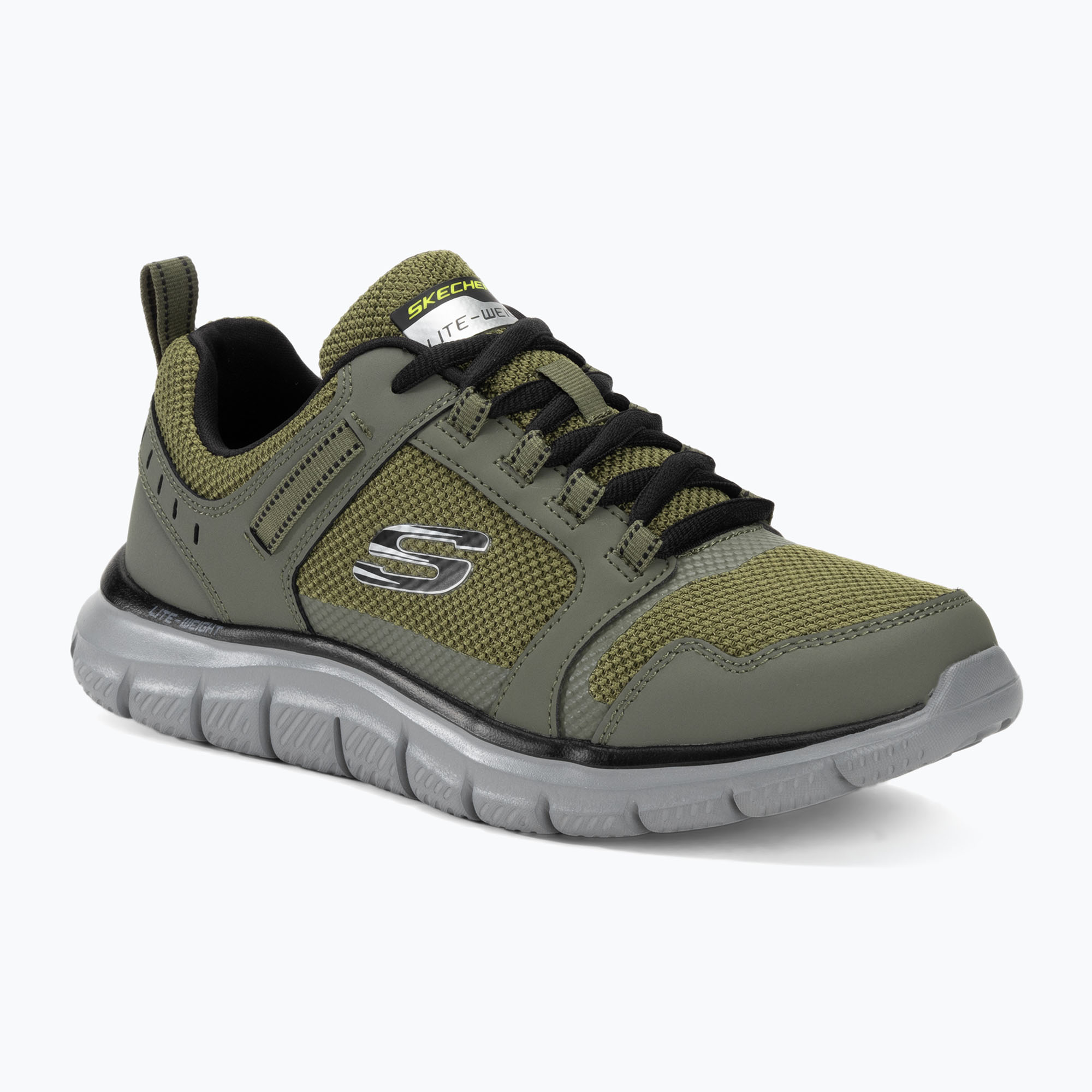 Buty męskie SKECHERS Track Knockhill olive/grey/black | WYSYŁKA W 24H | 30 DNI NA ZWROT