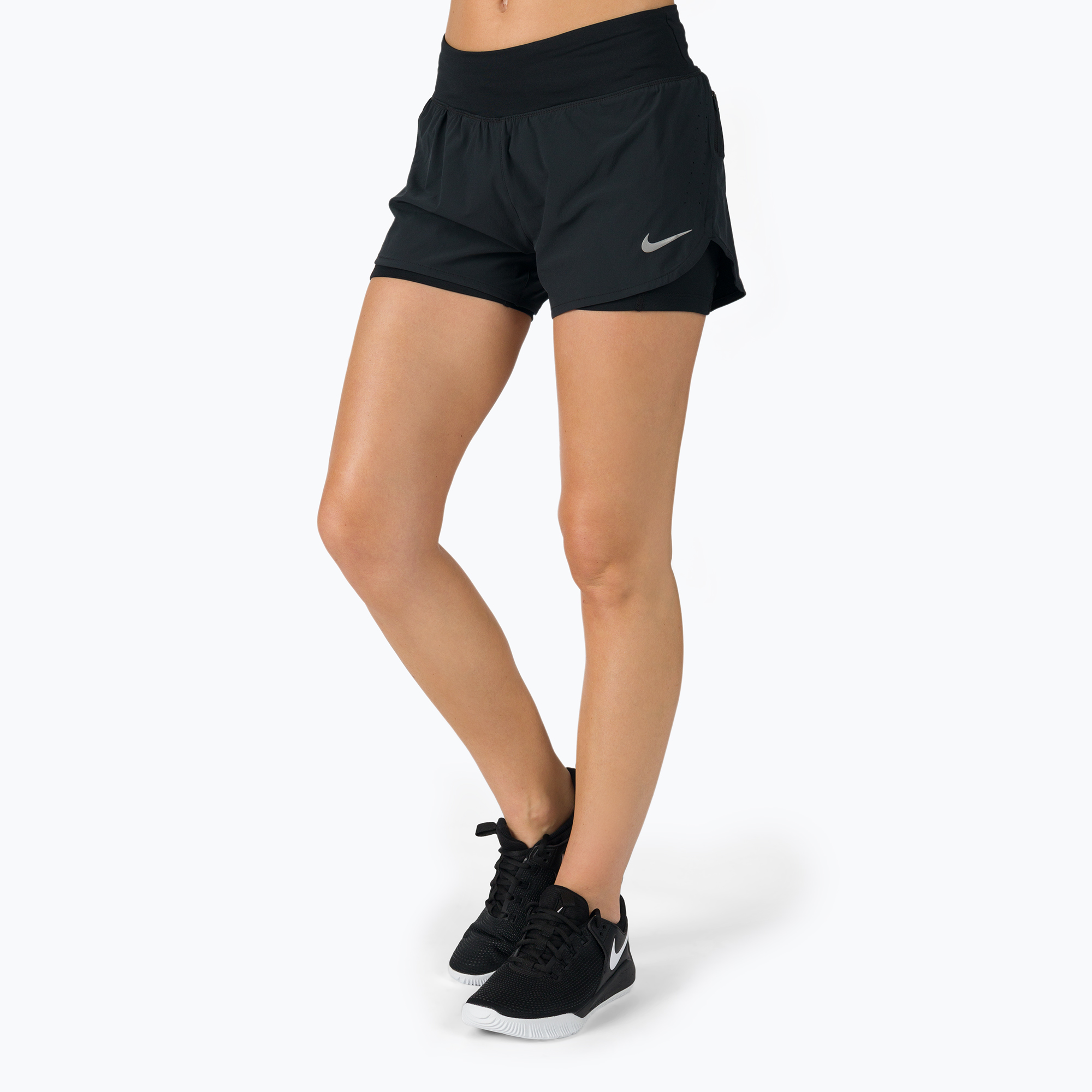 Spodenki damskie Nike Eclipse black/reflective silv | WYSYŁKA W 24H | 30 DNI NA ZWROT