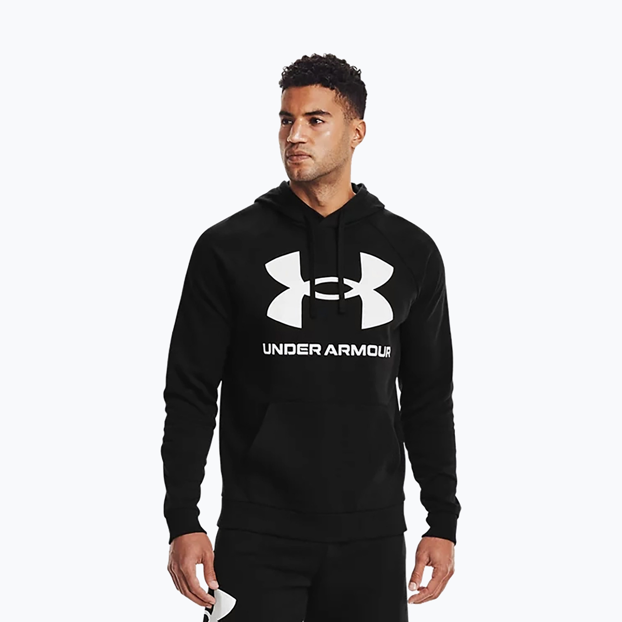 Bluza męska Under Armour Rival Fleece Big Logo HD black/onyx white | WYSYŁKA W 24H | 30 DNI NA ZWROT